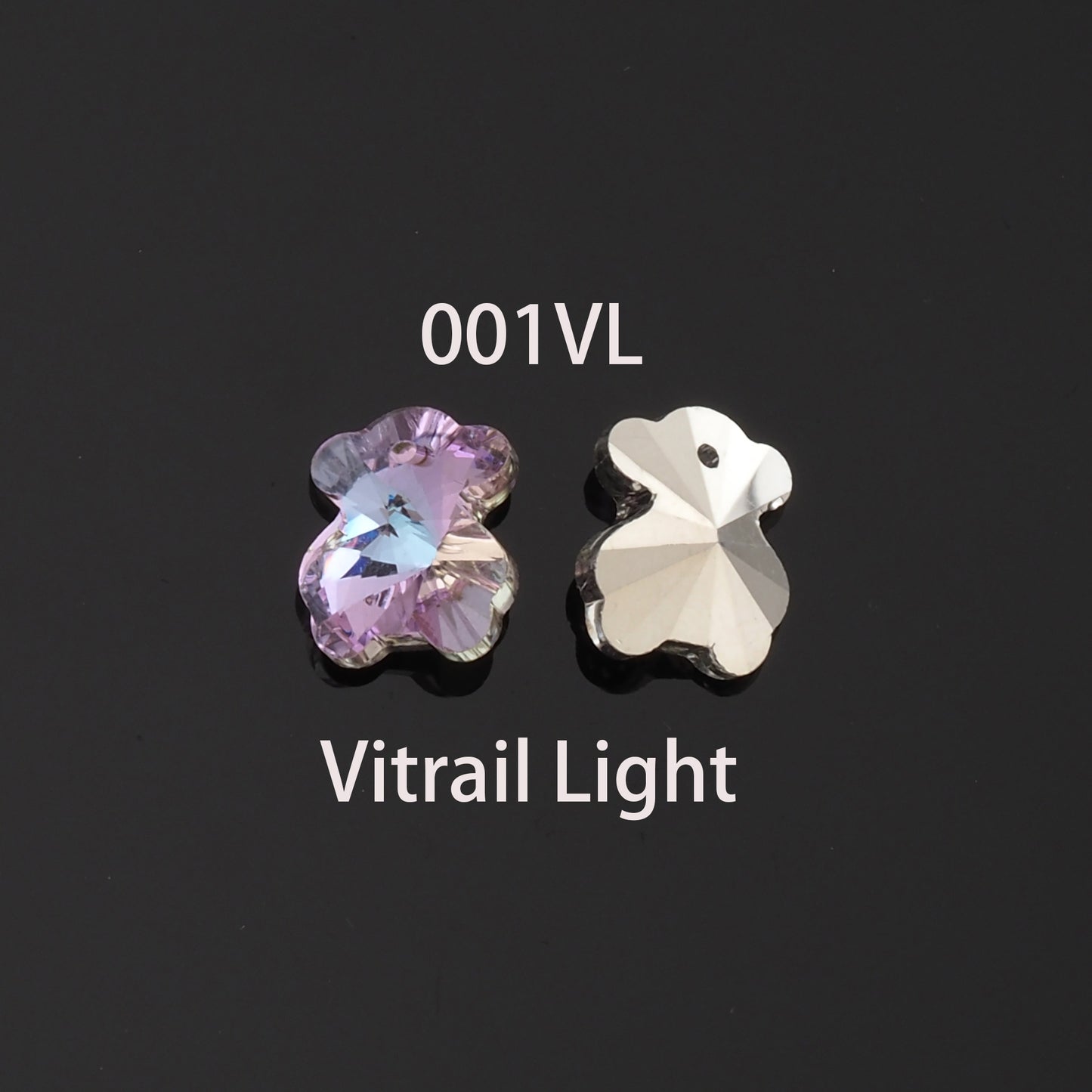 1pcs Bear Crystal Pendant Crystal AB Rhinestones for DIY Craft Jewelry Making Supply