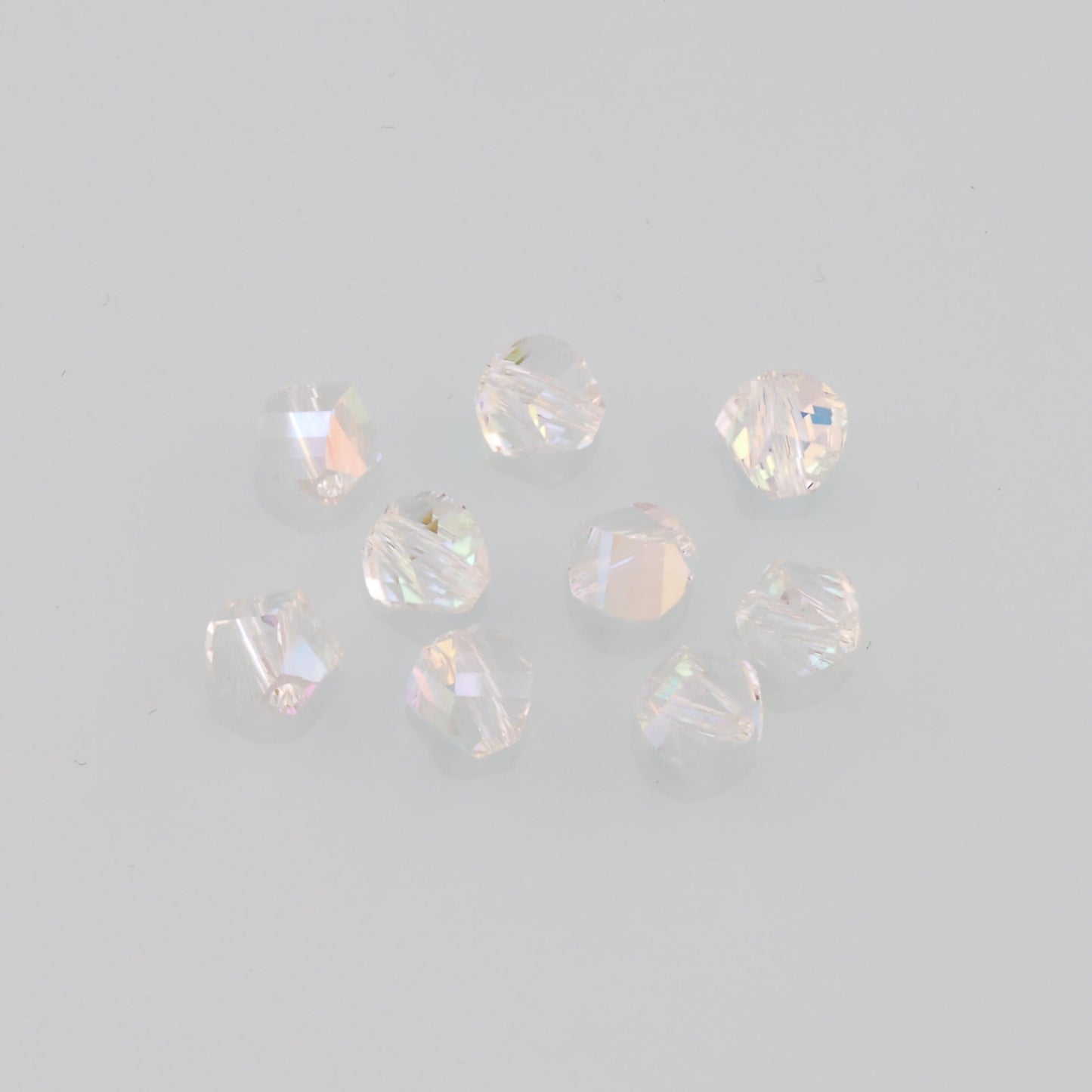 5pcs Spiral Crystal Spacer Bead Crystal AB Rhinestones for DIY Craft Jewelry Making Supply