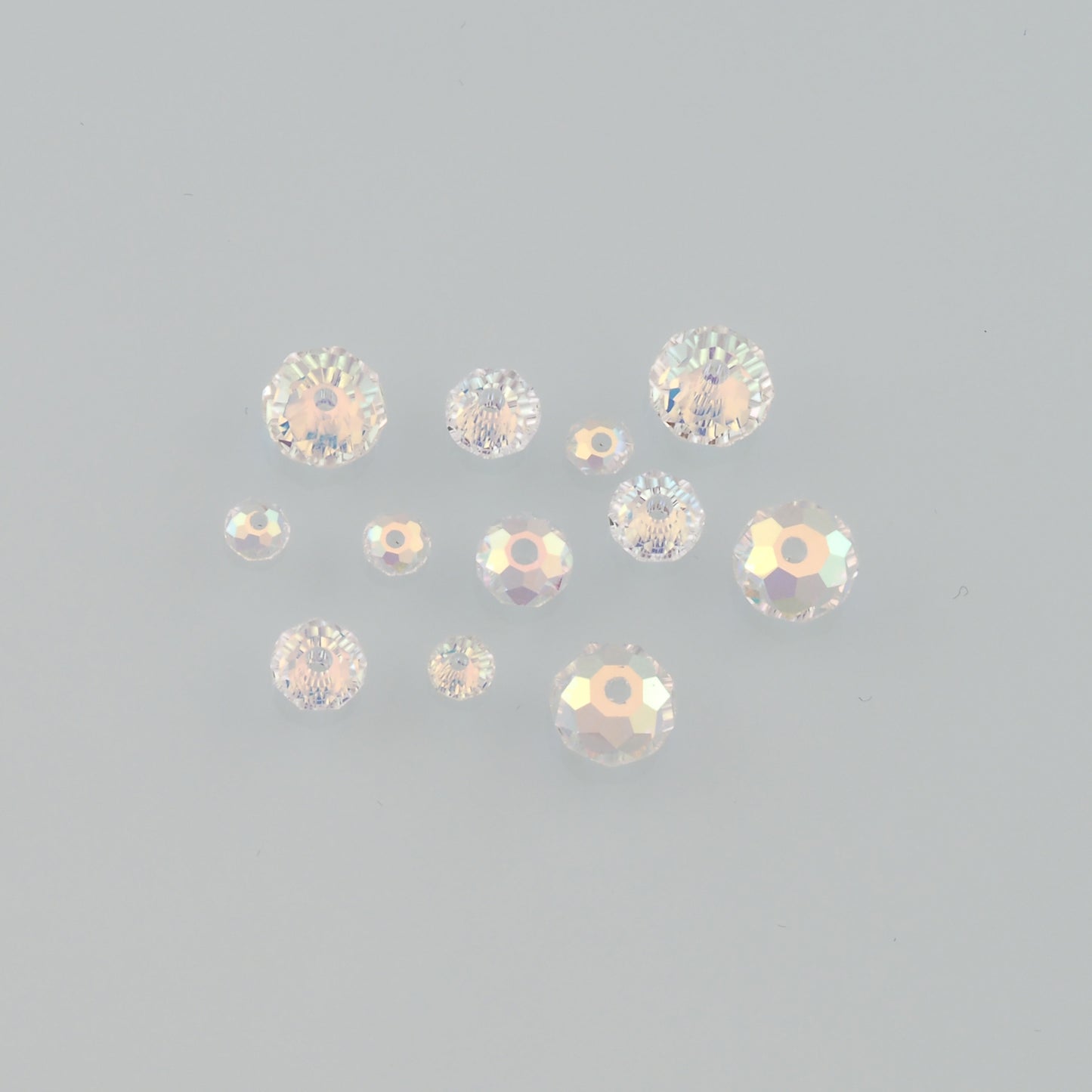 5pcs Abacus Crystal Spacer Bead Crystal AB Rhinestones for DIY Craft Jewelry Making Supply