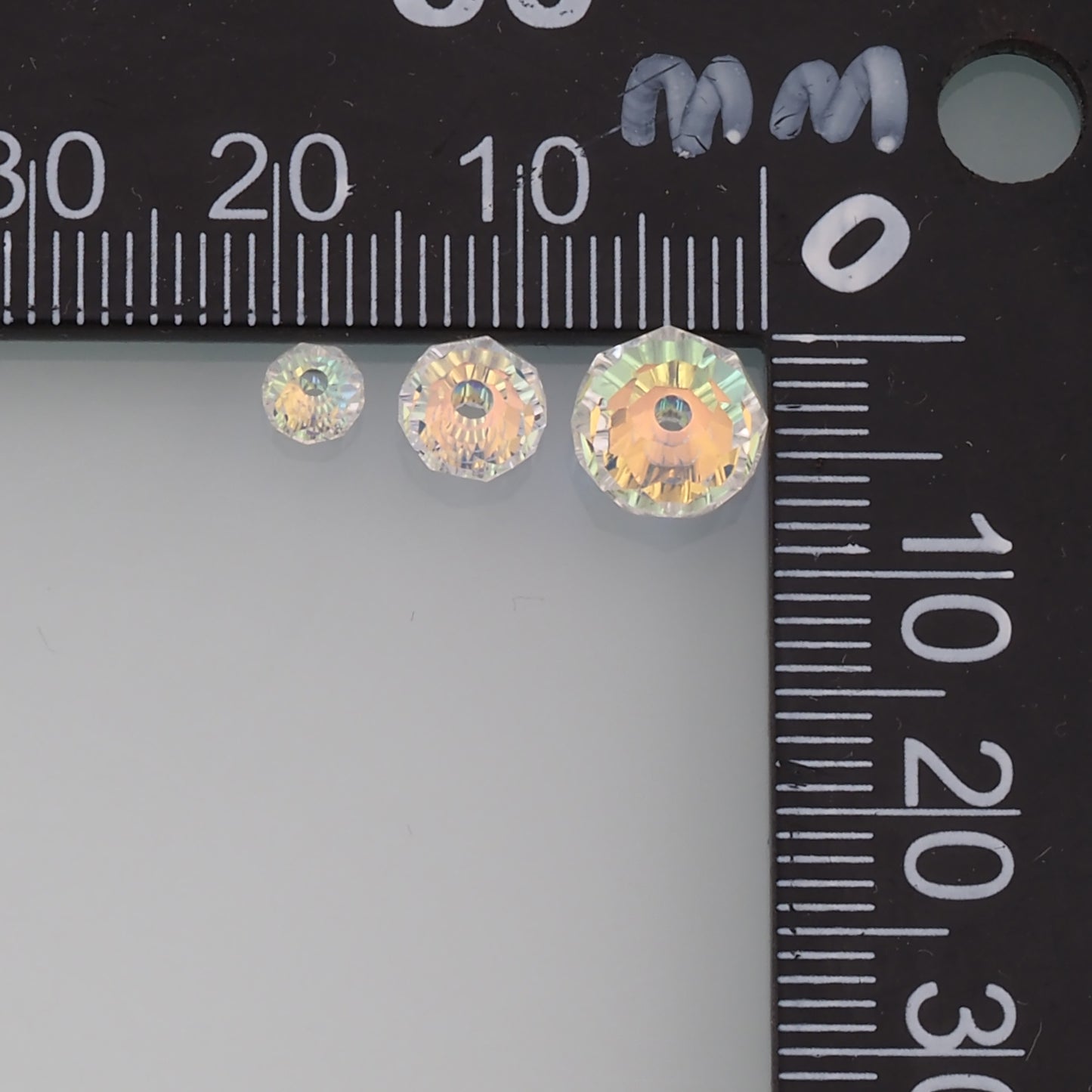 5pcs Abacus Crystal Spacer Bead Crystal AB Rhinestones for DIY Craft Jewelry Making Supply