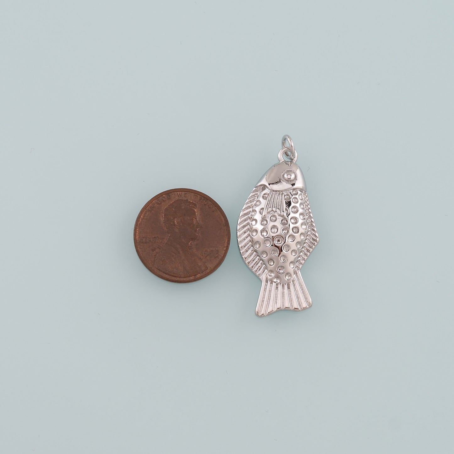 Gold Fish Charms,18K Gold Filled Fish Pendant,Cute Fish Charm Bracelet Necklace for DIY Jewelry Making Supply