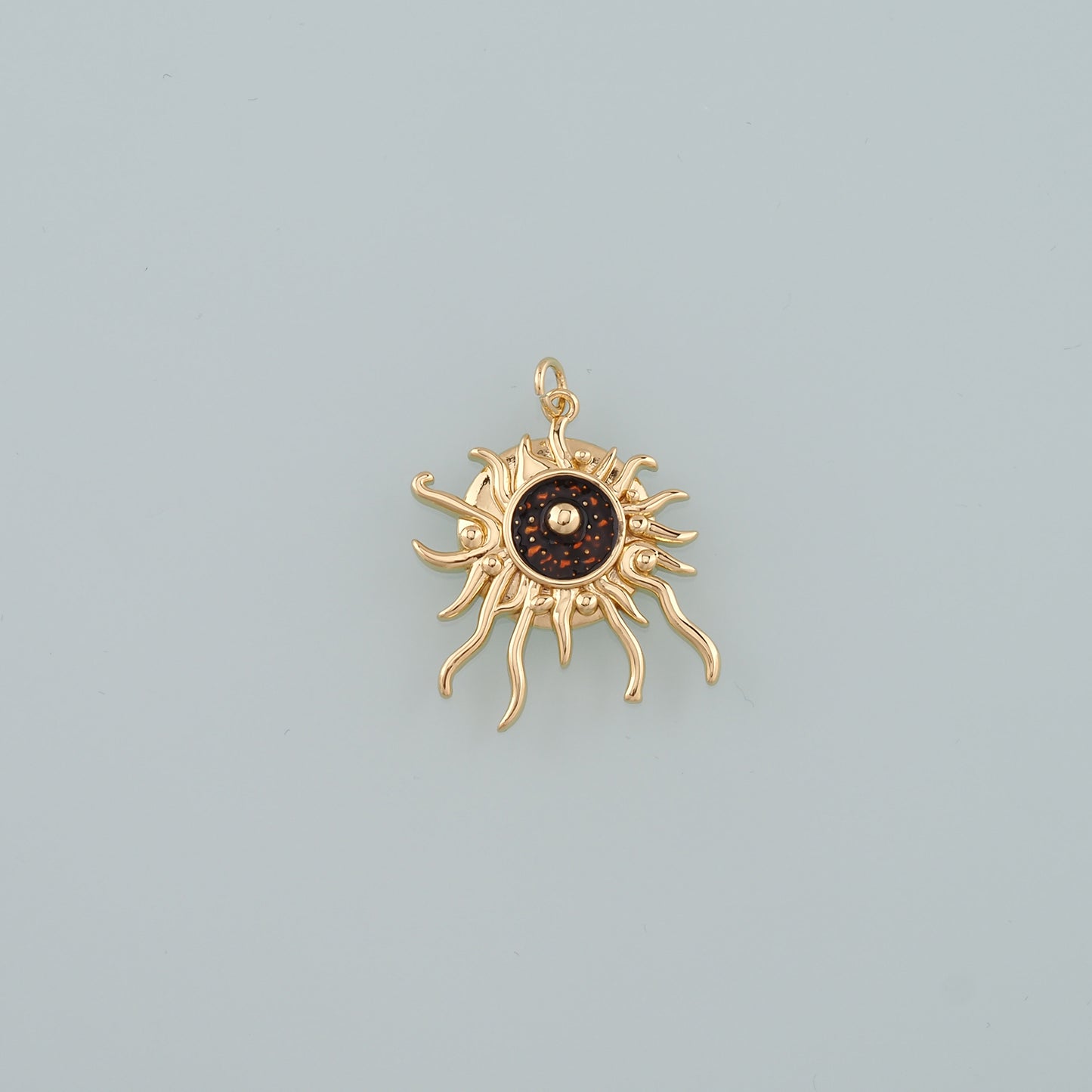 18K Gold Filled Evil Eye Pendant,Enamel Eye Charm Bracelet Necklace for DIY Jewelry Making Supply