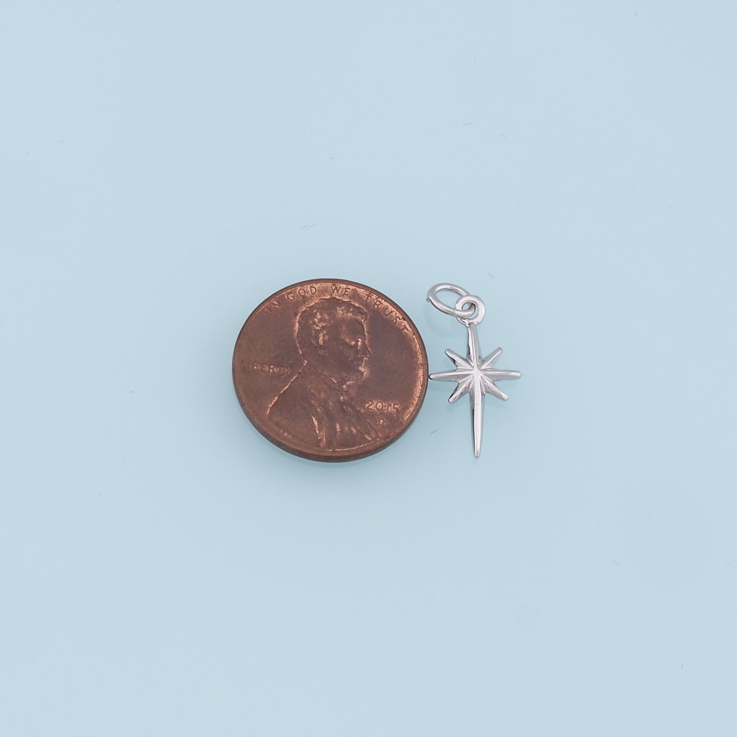Gold Star Charms,18K Gold Filled Starburst Pendant,North Star Charm Bracelet Necklace for DIY Jewelry Making Supply