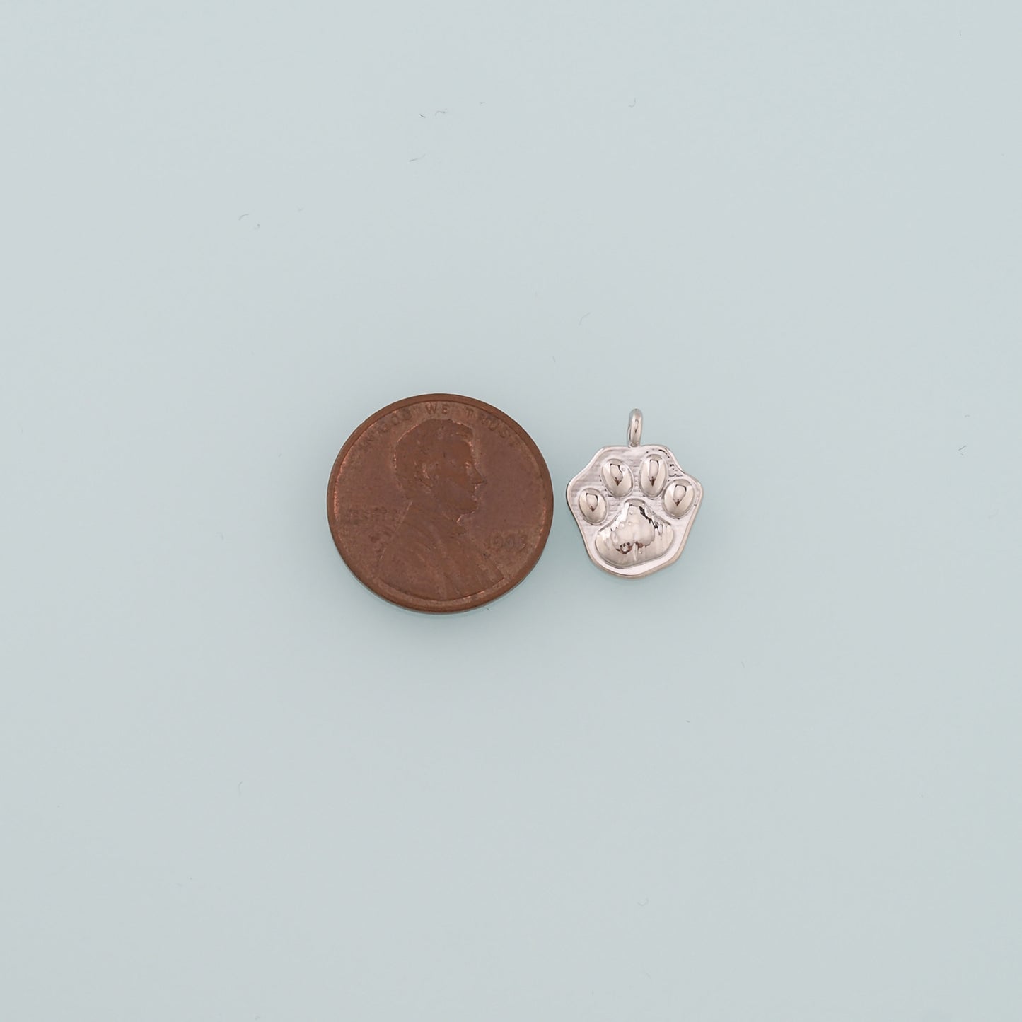 Gold Paw Charms,18K Gold Filled Cat Paw Pendant,Dainty Dog Paw Charm Bracelet Necklace for DIY Jewelry Making Supply