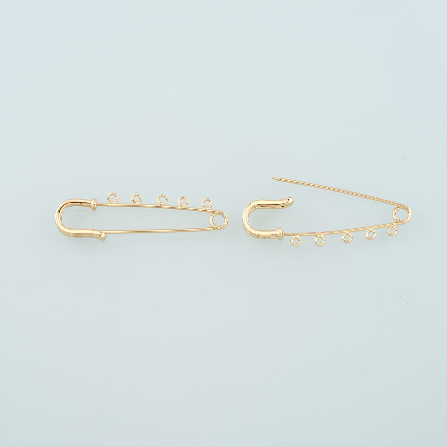 Gold Connector Charm,18K Gold Filled Paper Clip Pendant,Dainty Paper Clip Charm Bracelet Necklace for DIY Jewelry Making Supply
