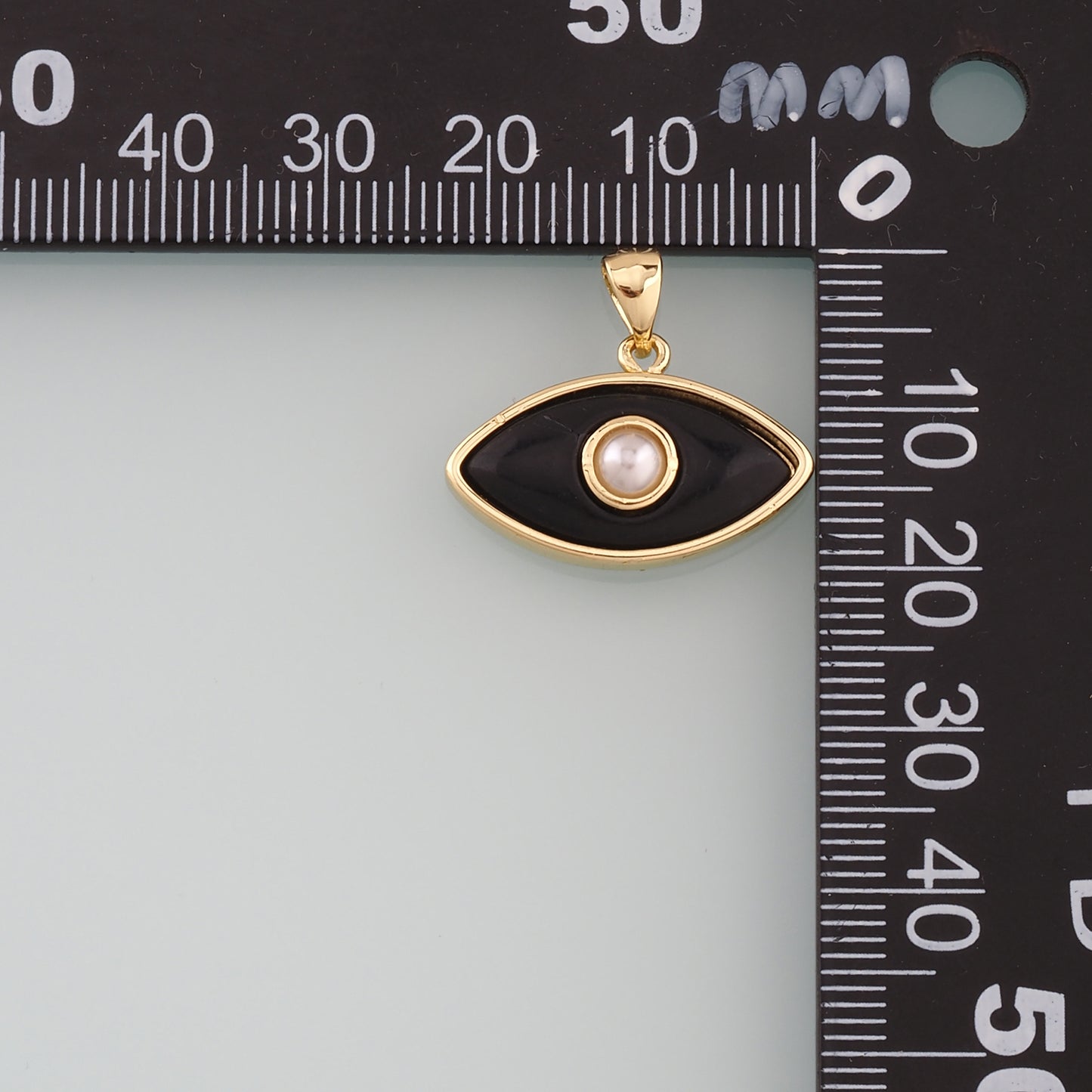 Gold Evil Eye Charms,18K Gold Filled Evil Eye Pendant,Enamel Eye Charm Bracelet Necklace for DIY Jewelry Making Supply