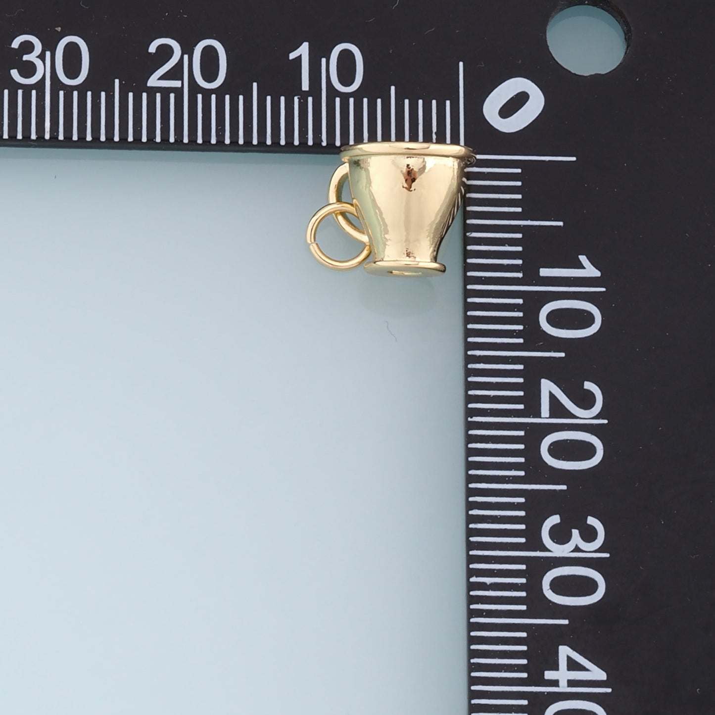 Gold cup Charms,18K Gold Filled cup Pendant,cup Charm Bracelet Necklace for DIY Jewelry Making Supply