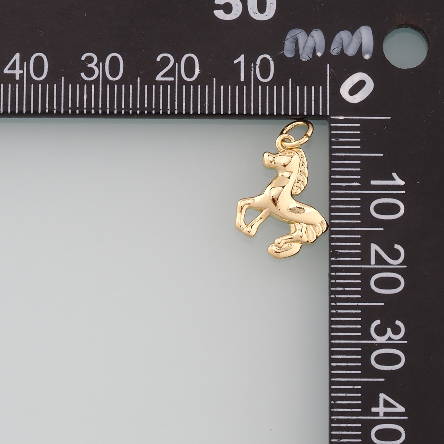 Gold Horse Charms,18K Gold Filled Horse Pendant,Animal Charm Bracelet Necklace for DIY Jewelry Making Supply