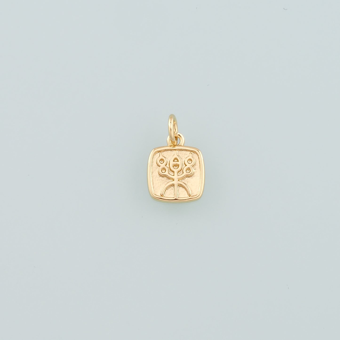 Gold Lotus Charms,18K Gold Filled Lotus Pendant,Dainty Lotus Charm Bracelet Necklace for DIY Jewelry Making Supply