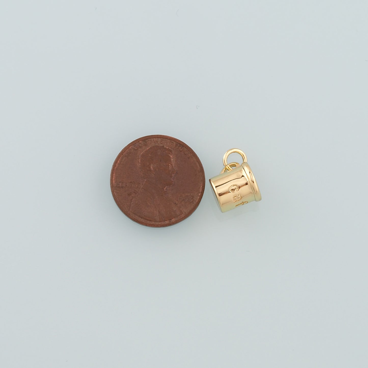 Gold Cup Charms,18K Gold Filled Coffee Cup Pendant,Cup Charm Bracelet Necklace for DIY Jewelry Making Supply