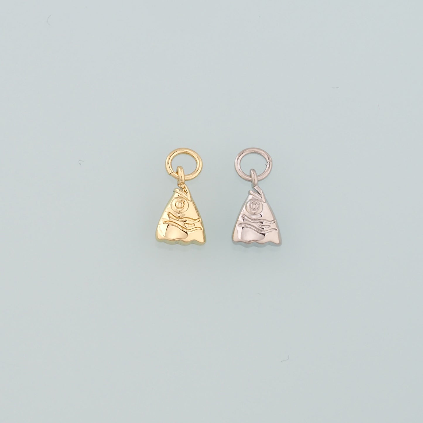 Gold Fish Charms,18K Gold Filled Fish Head Pendant,Dainty Fish Charm Bracelet Necklace for DIY Jewelry Making Supply
