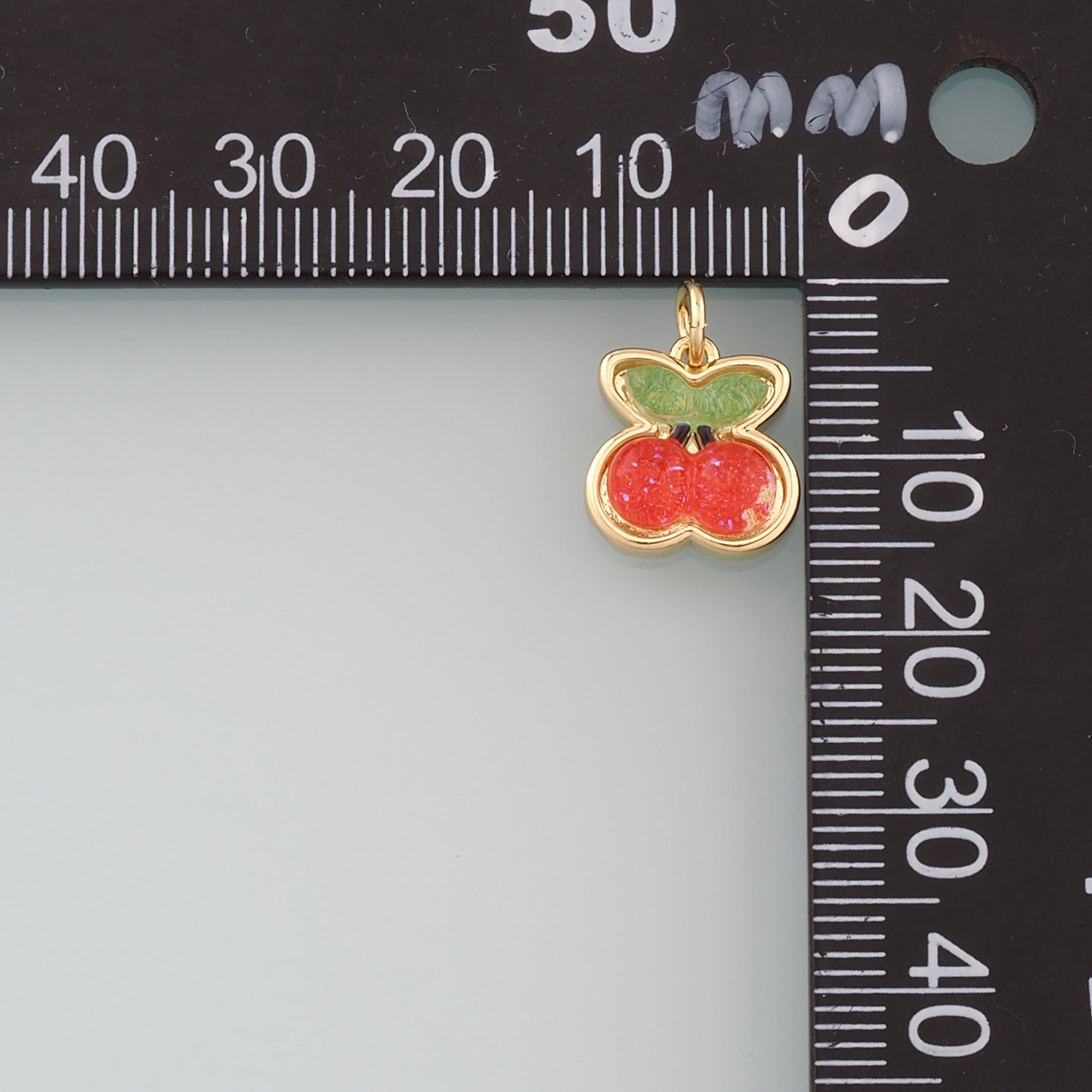 Gold Watermelon Grapes Charms,18K Gold Filled Fruit Pendant,Enamel Fruit Charm Bracelet Necklace for DIY Jewelry Making Supply