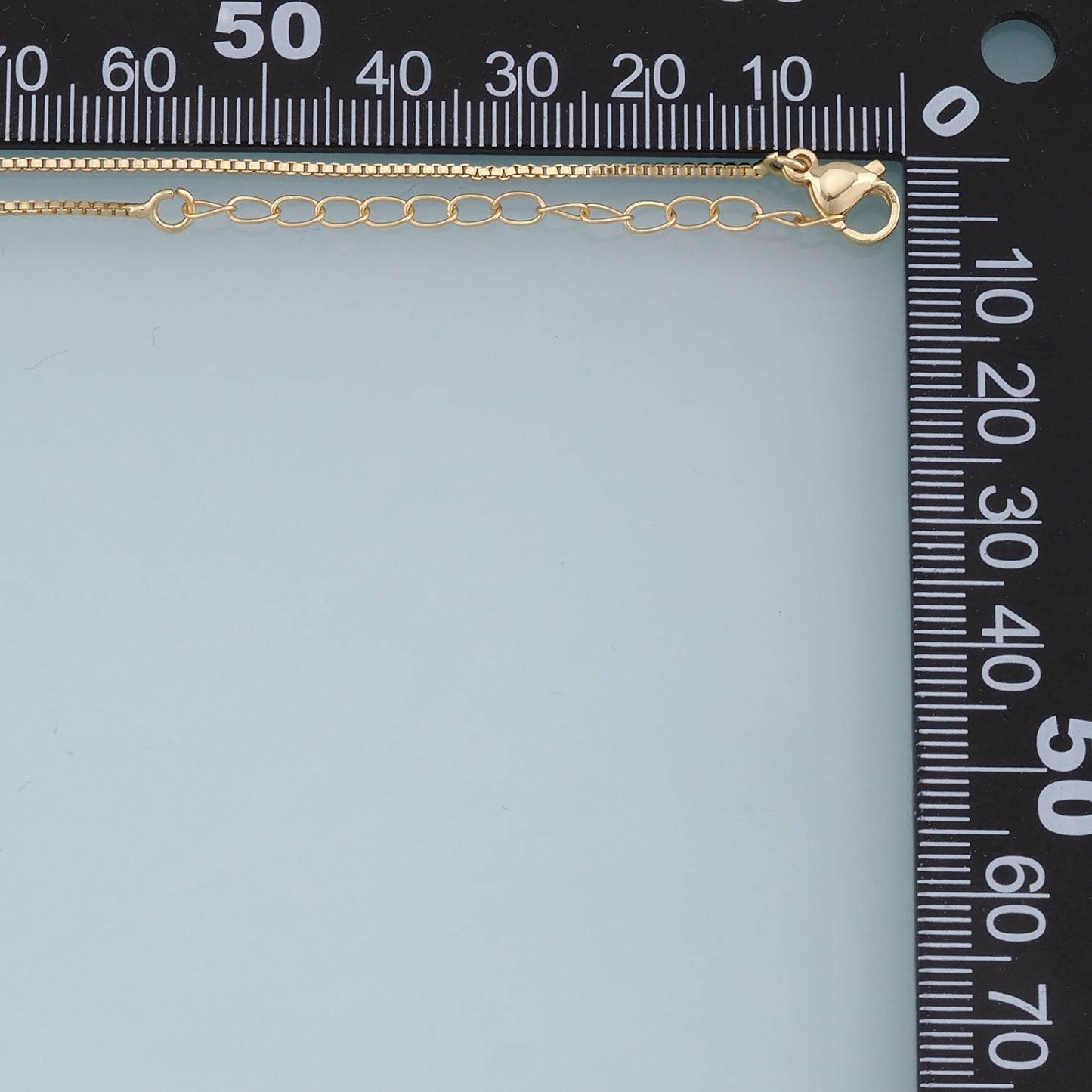 Gold Box Chain,18K Gold Filled Box for Necklace Bracelet DIY Jewelry Making Supply