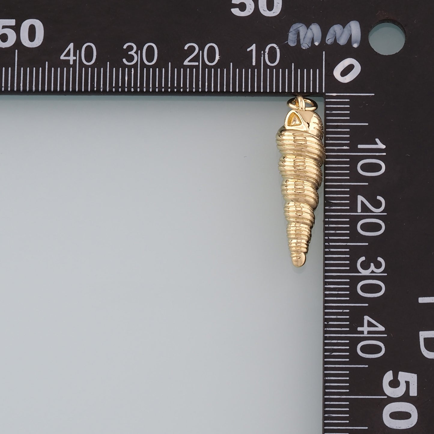 Gold Conch Charms,18K Gold Filled Conch Pendant,Conch Shell Charm Bracelet Necklace for DIY Jewelry Making Supply