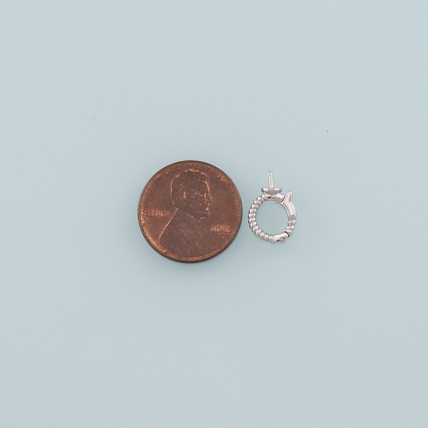 18K Gold Filled Round Carabiner Clasp,Carabiner Lock Connector,Spring Push Gate for DIY Jewelry Clasp Finding Necklace Bracelet