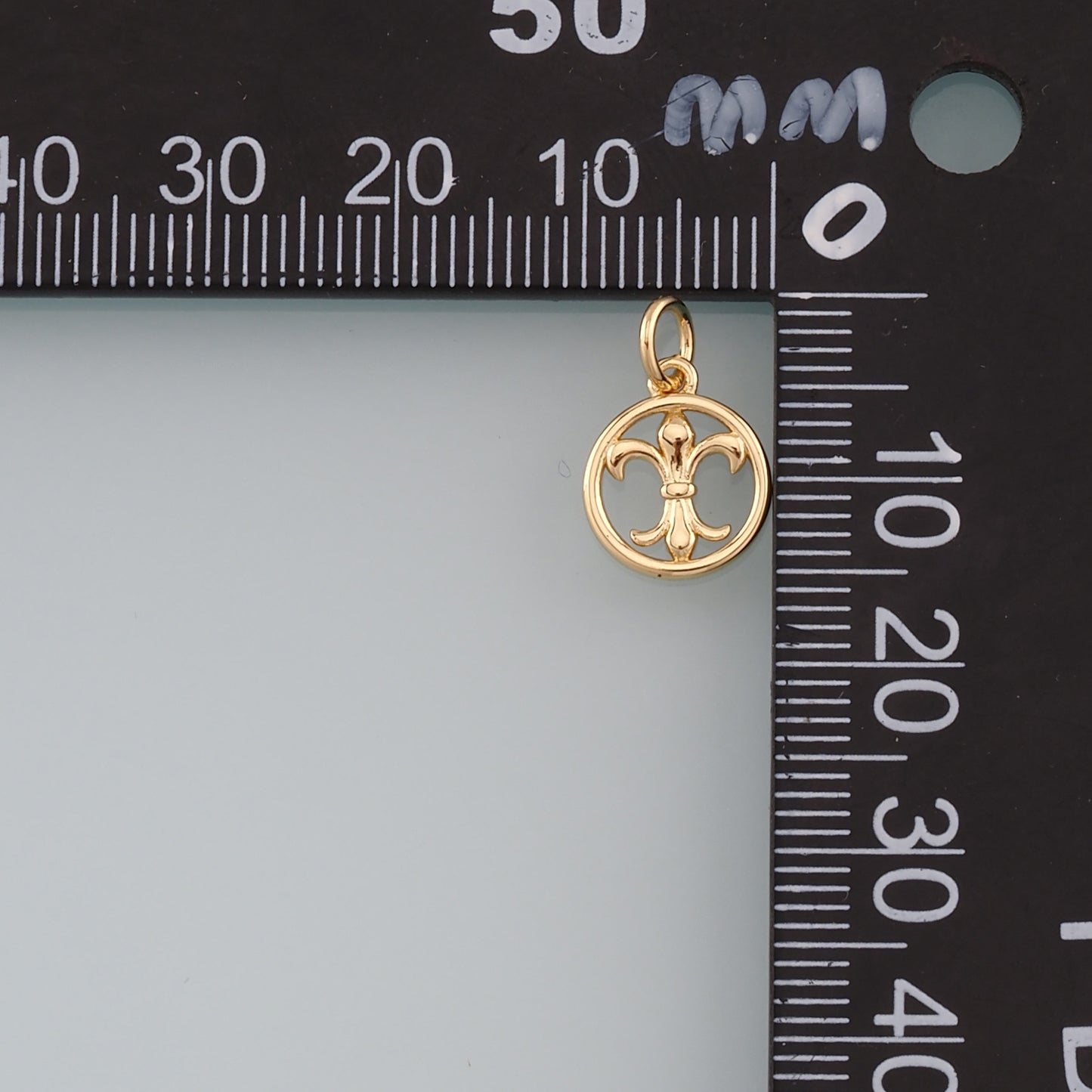 18K Gold Filled Geometry Pendant,Geometry Charm Bracelet Necklace for DIY Jewelry Making Supply