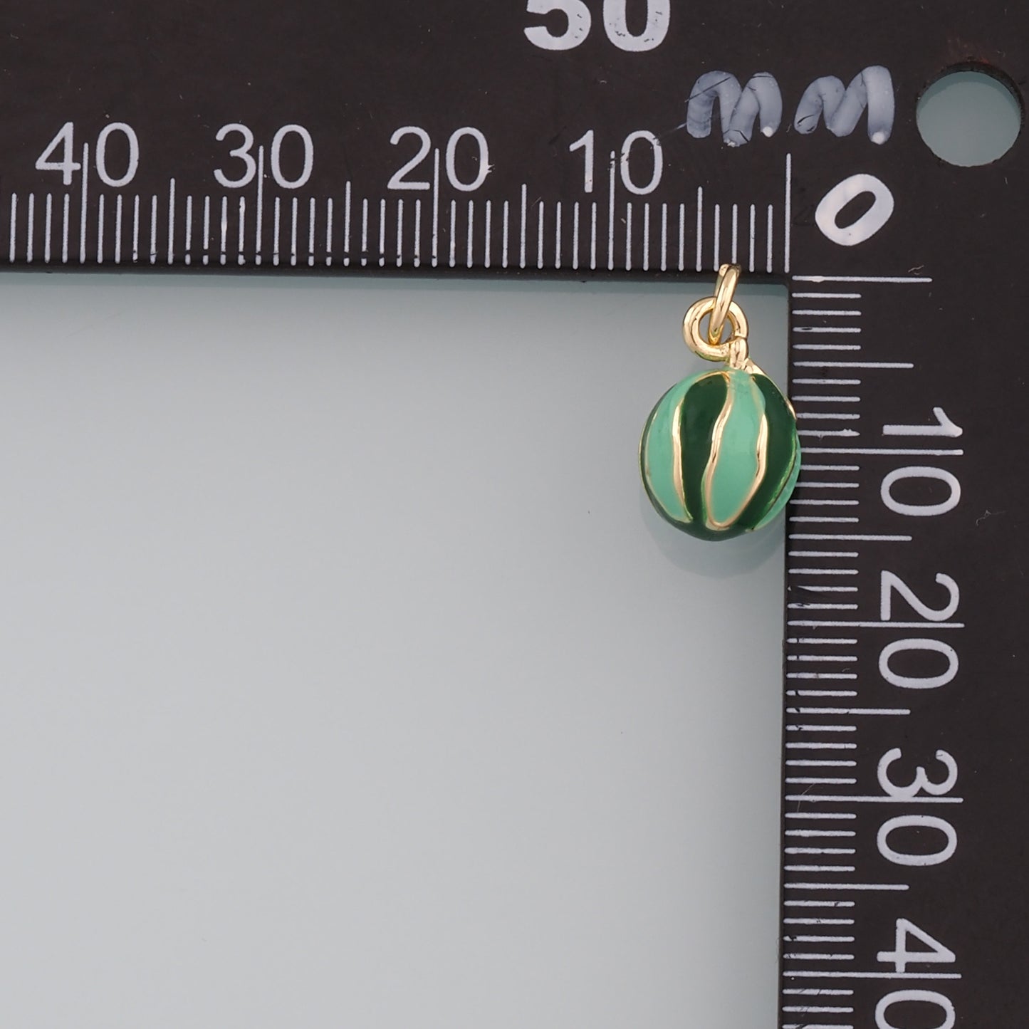 Gold Watermelon Charms,18K Gold Filled Watermelon Pendant,Enamel Fruit Charm Bracelet Necklace for DIY Jewelry Making Supply