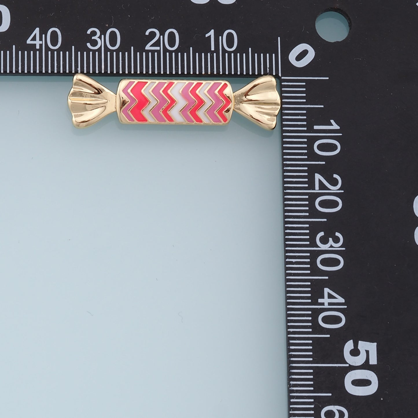 Gold Candy Charms,18K Gold Filled Enamel Sweet Pendant,Color Candy Charms Bracelet Necklace for DIY Jewelry Making Supply
