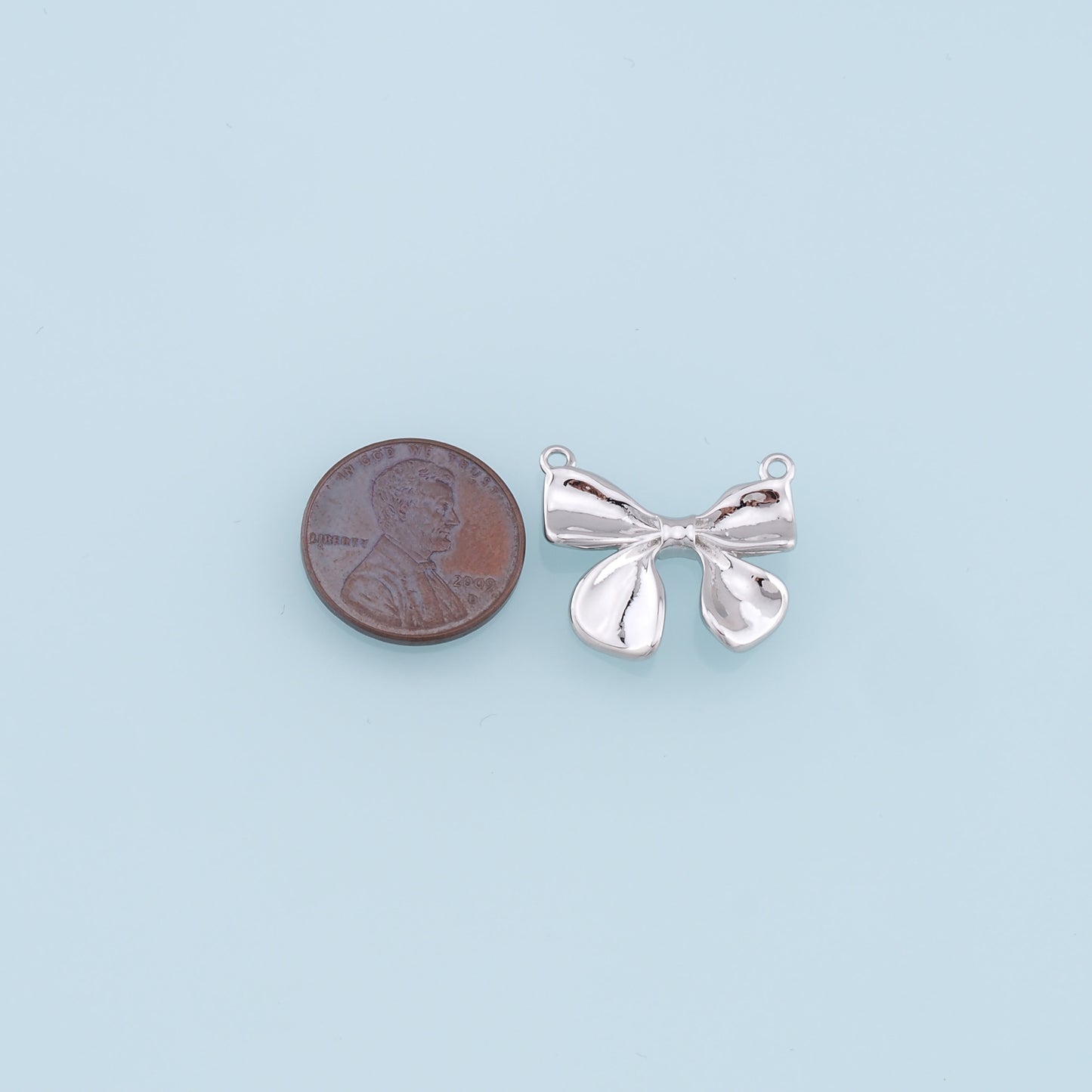 Gold Bow Charms,18K Gold Filled Bow Pendant,bow tie Charm Bracelet Necklace for DIY Jewelry Making Supply