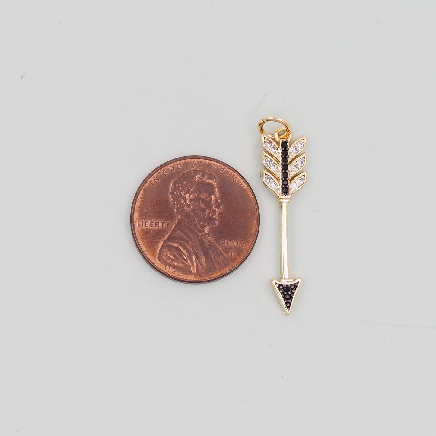Gold Arrow Charms,18K Gold Filled Arrow Pendant,Arrow Charm Bracelet Necklace for DIY Jewelry Making Supply