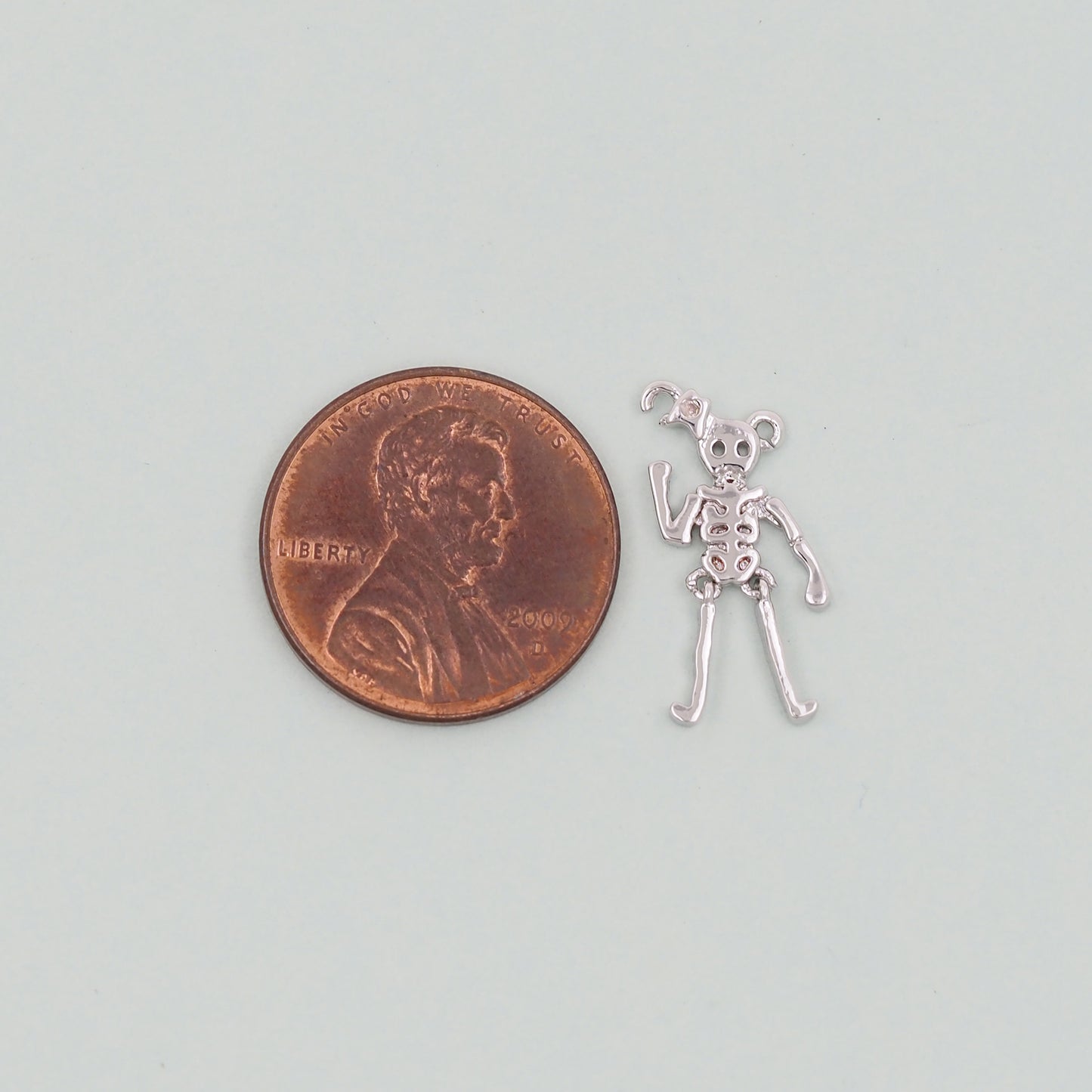 Gold Skull Charms,18K Gold Filled Skull Pendant,Skull Charm Bracelet Necklace for DIY Jewelry Making Supply