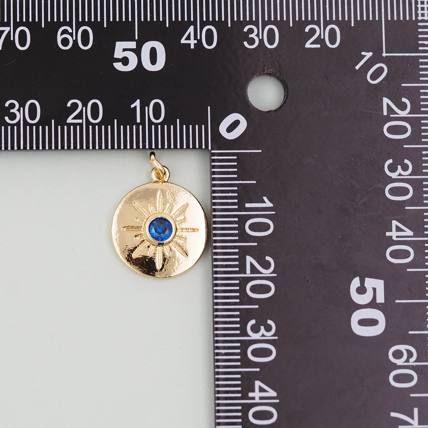 Gold Sun Charms,18K Gold Filled Sun Pendant,Celestial Charm Bracelet Necklace for DIY Jewelry Making Supply