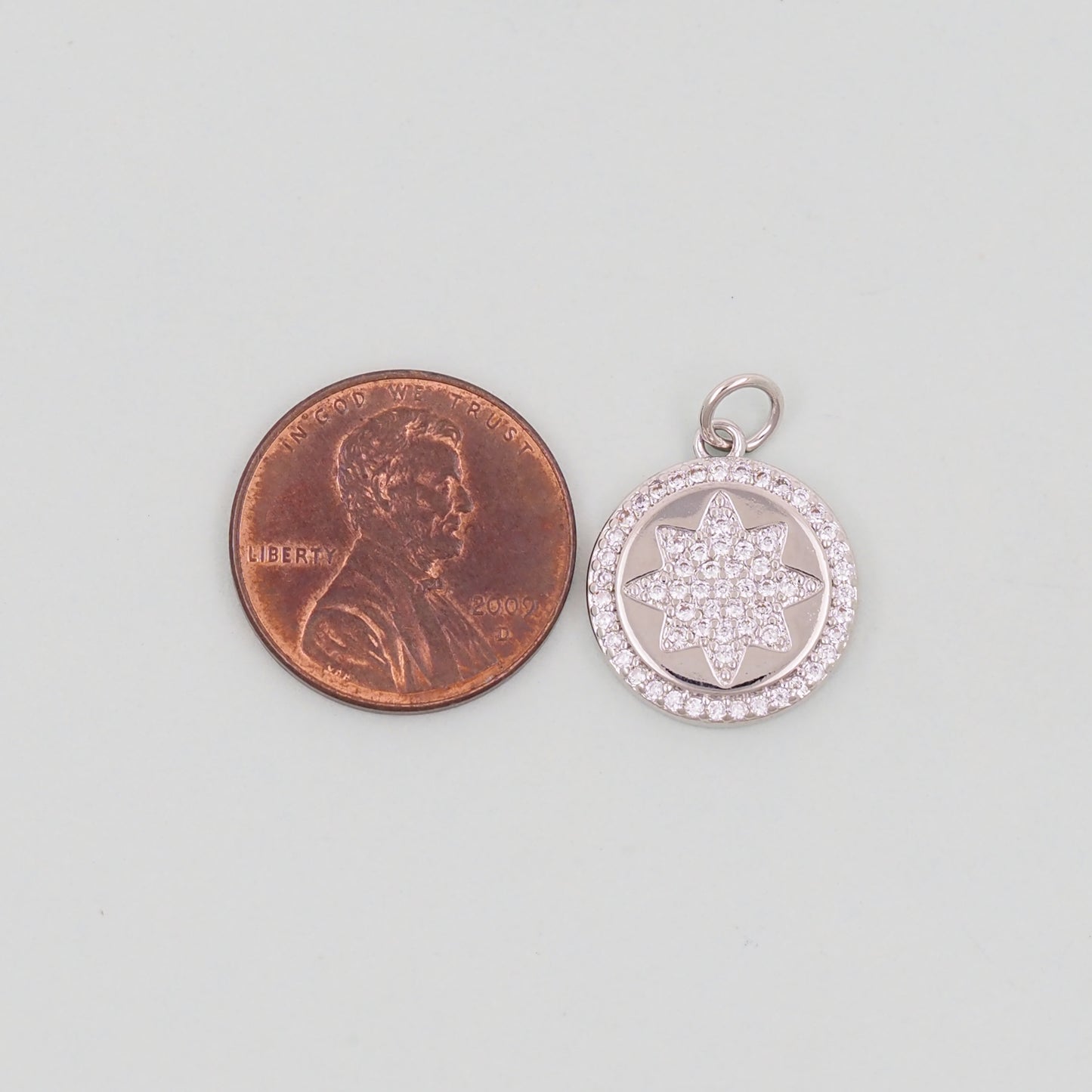 Gold Star Charms,18K Gold Filled Starburst Pendant,North Star Charm Bracelet Necklace for DIY Jewelry Making Supply