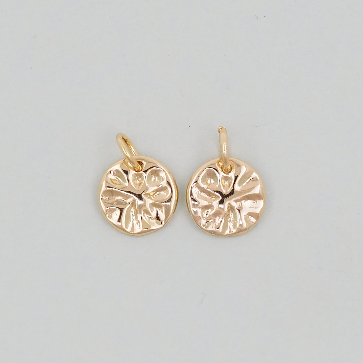 Gold Geometry Charms,18K Gold Filled Round Coin Pendant,geometry Charm Bracelet Necklace for DIY Jewelry Making Supply