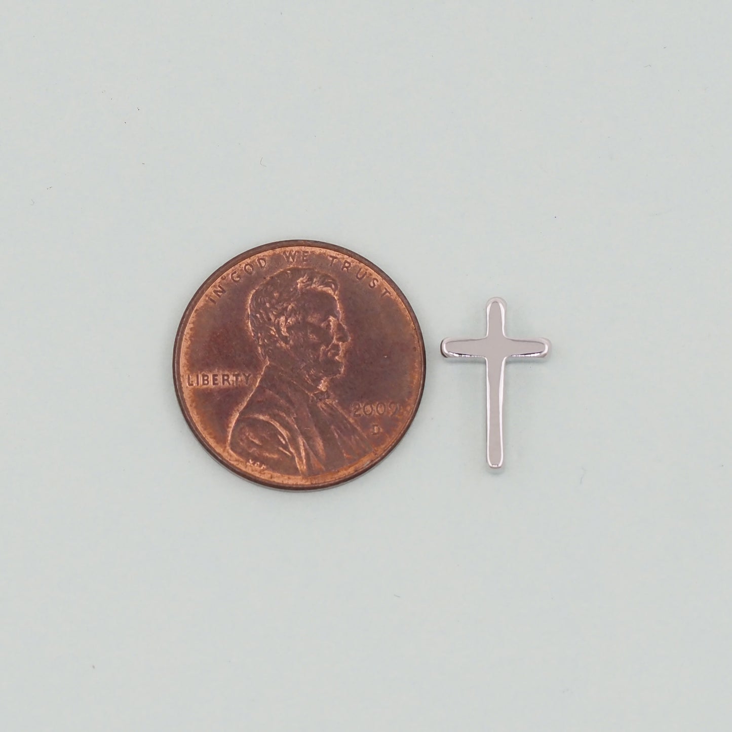 Gold Cross Charms,18K Gold Filled Cross Pendant,Silver Religious Charm Bracelet Necklace for DIY Jewelry Making Supply