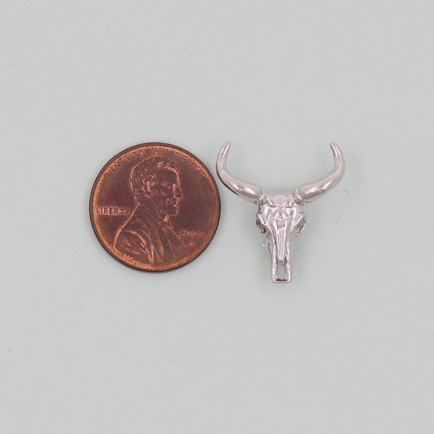 Gold Bull Head Charms,18K Gold Filled bull head Pendant,Silver bull head Charm Bracelet Necklace for DIY Jewelry Making Supply