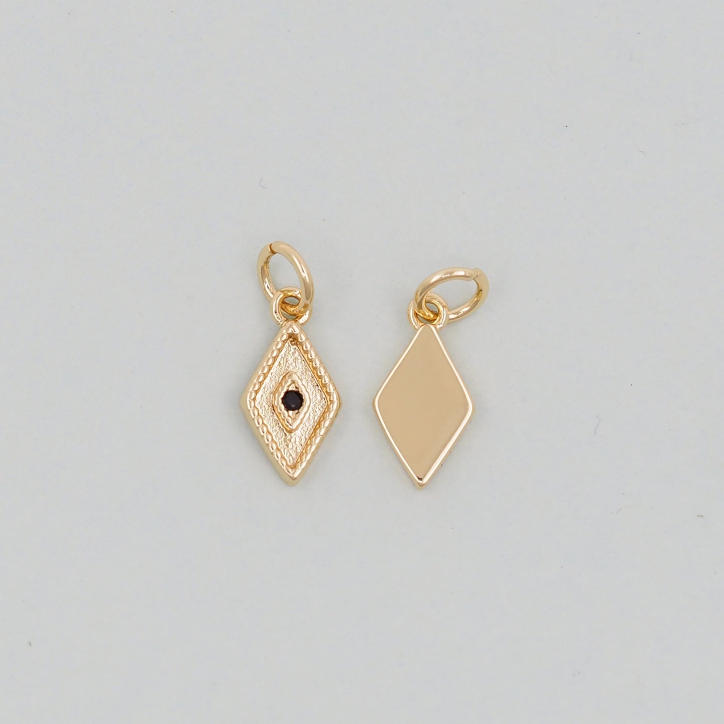 Gold Evil Eye Charms,18K Gold Filled Evil Eye Pendant,Evil Eye Charm Bracelet Necklace for DIY Jewelry Making Supply