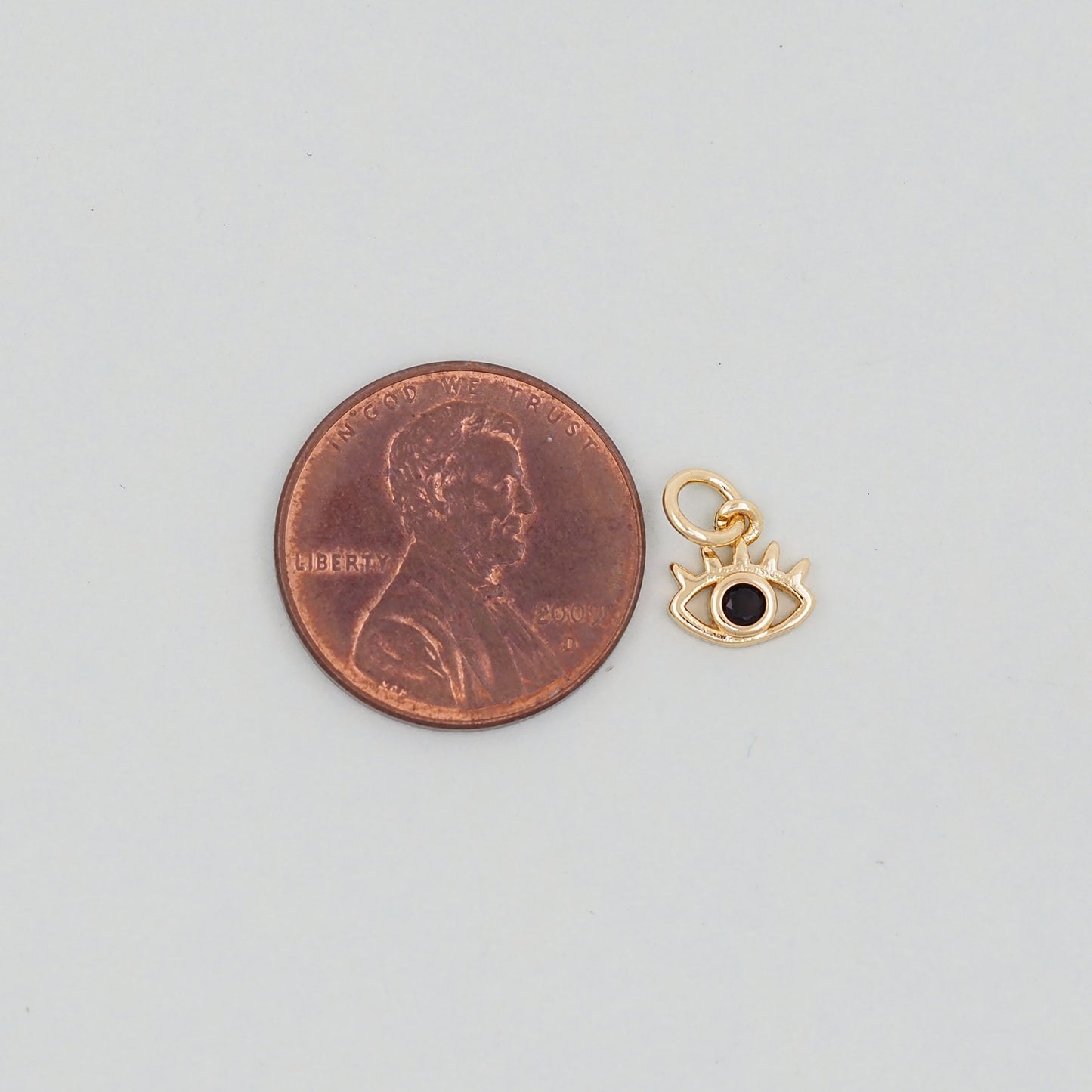 Gold Evil Eye Charms,18K Gold Filled Evil Eye Pendant,Evil Eye Charm Bracelet Necklace for DIY Jewelry Making Supply