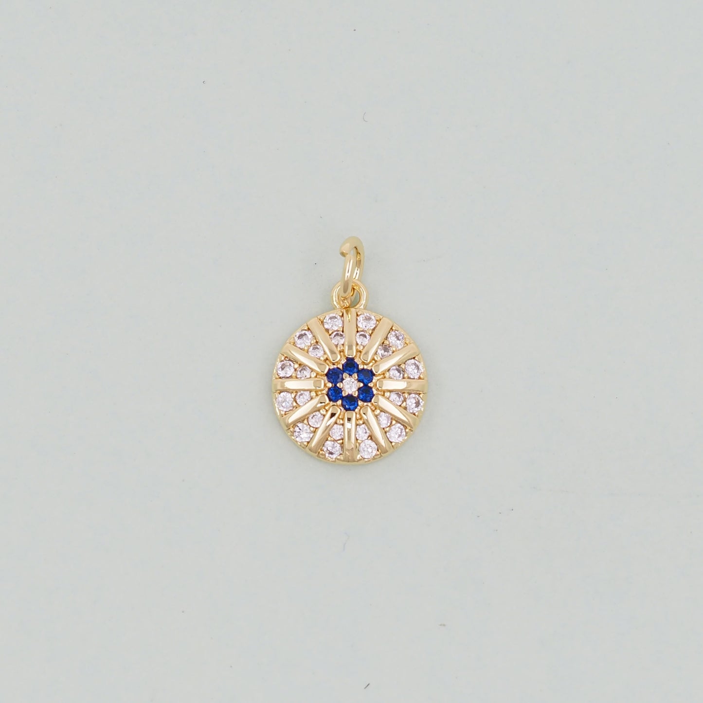 Gold Star Charms,18K Gold Filled Sun Pendant,celestial Charm Bracelet Necklace for DIY Jewelry Making Supply