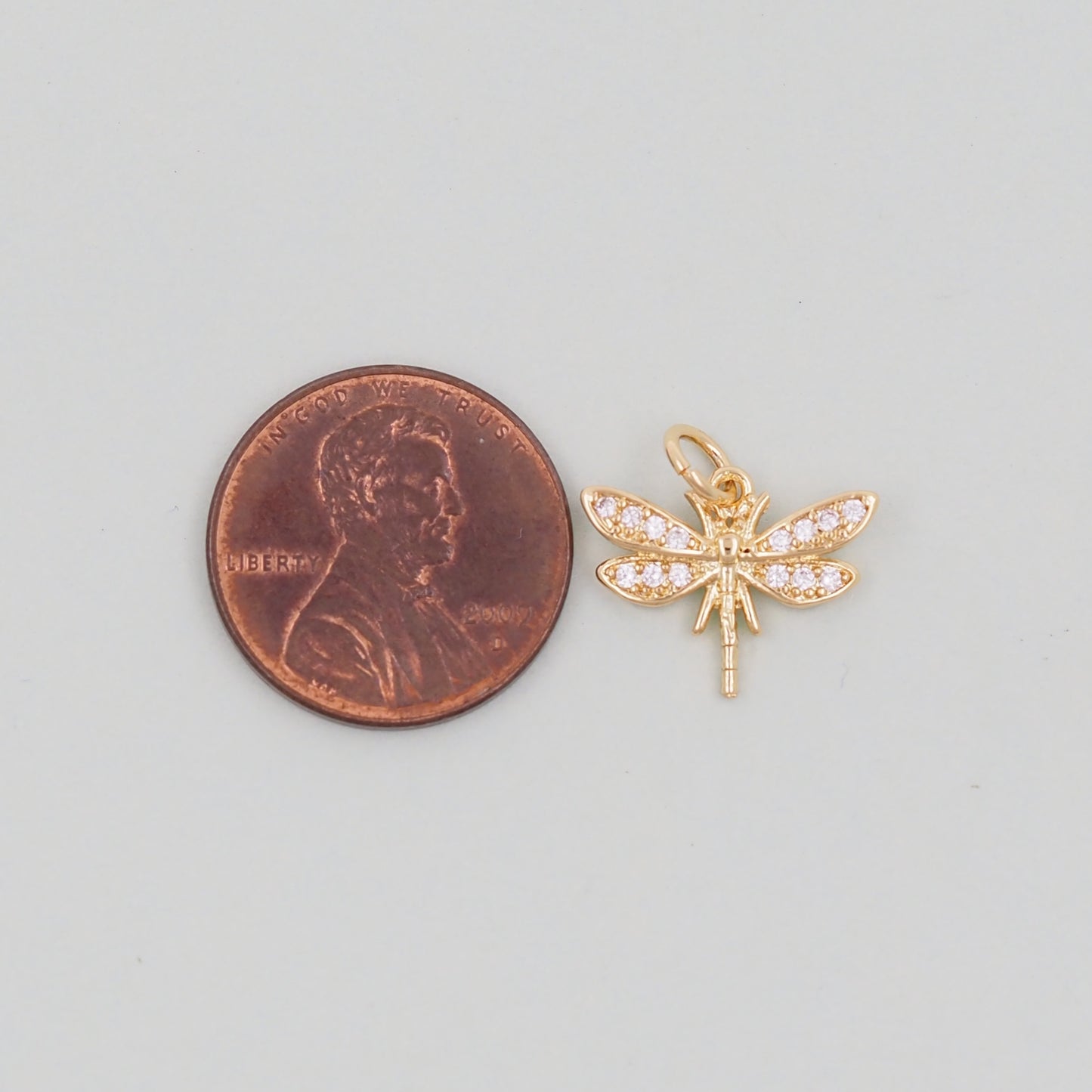 Gold Dragonfly Charms,18K Gold Filled Dragonfly Pendant,Silver Dragonfly Charm Bracelet Necklace for DIY Jewelry Making Supply