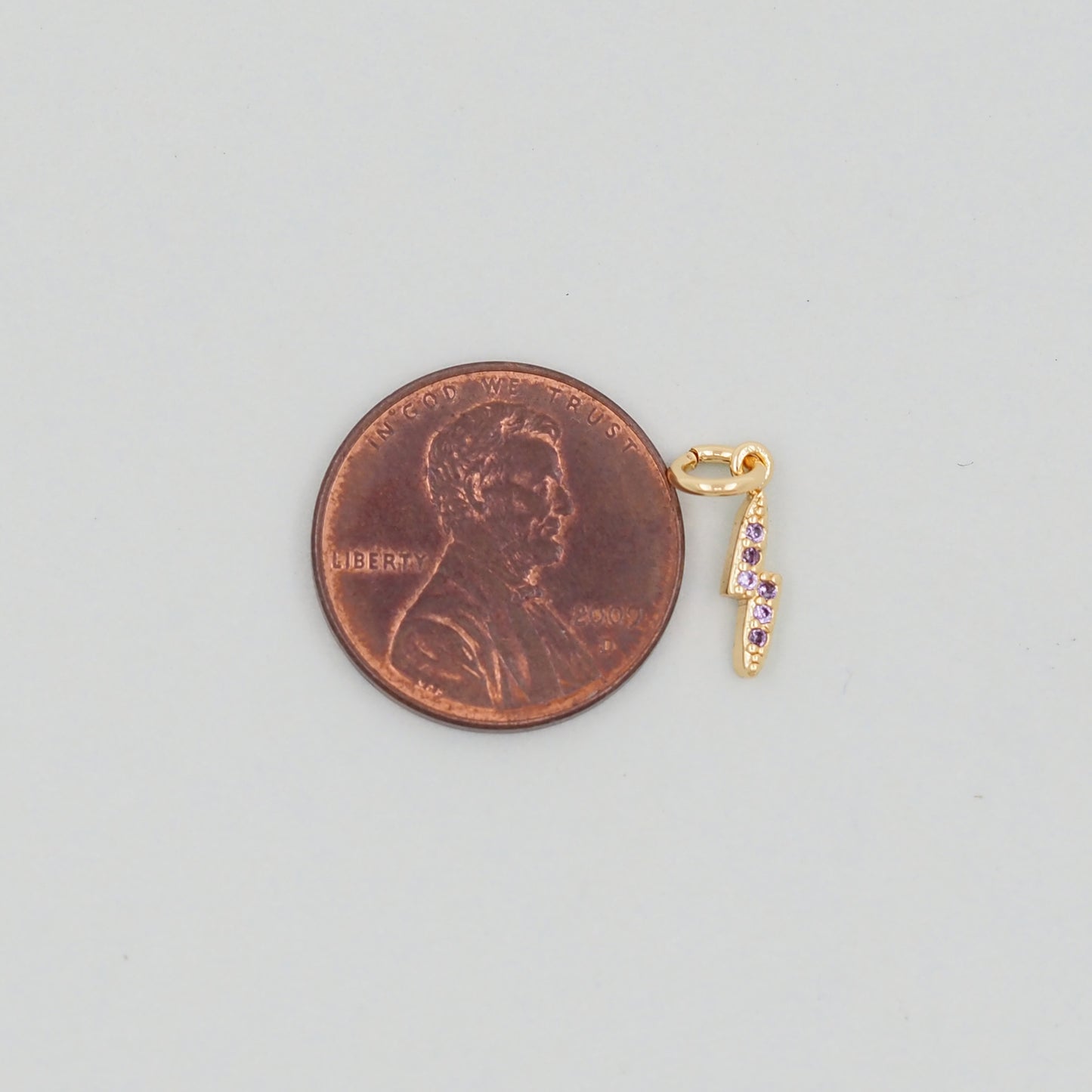 Gold Lightning Charms,18K Gold Filled Tiny Lightning Pendant,Silver Lightning Charm Bracelet Necklace for DIY Jewelry Making Supply