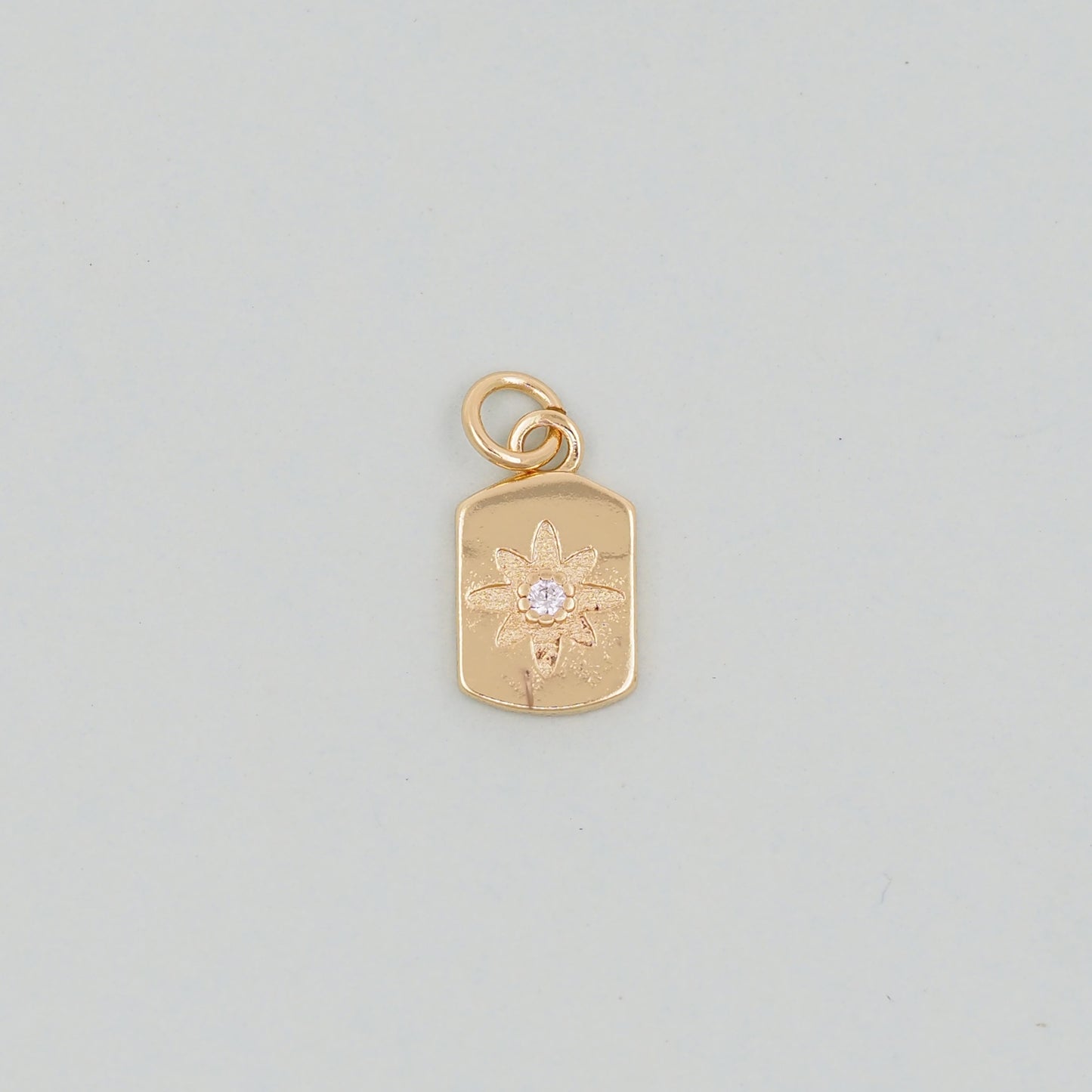 Gold Star Charms,18K Gold Filled Starburst Pendant,North Star Charm Bracelet Necklace for DIY Jewelry Making Supply