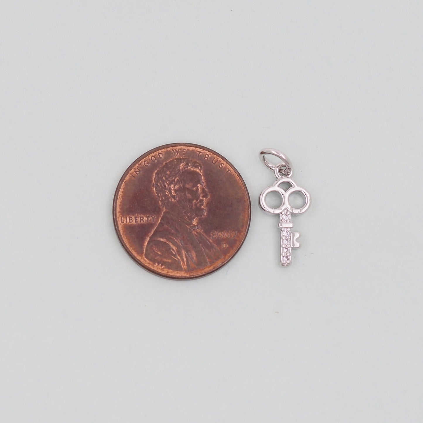Gold Key Charms,18K Gold Filled Key Pendant,Key Charm Bracelet Necklace for DIY Jewelry Making Supply