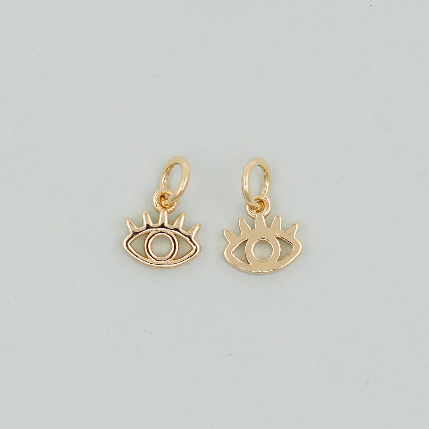 Gold Evil Eye Charms,18K Gold Filled Evil Eye Pendant,Evil Eye Charm Bracelet Necklace for DIY Jewelry Making Supply