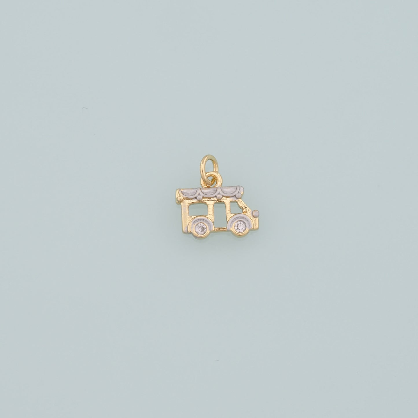 18K Gold Filled Car Pendant,Dainty Car Charm Bracelet Necklace for DIY Jewelry Making Supply