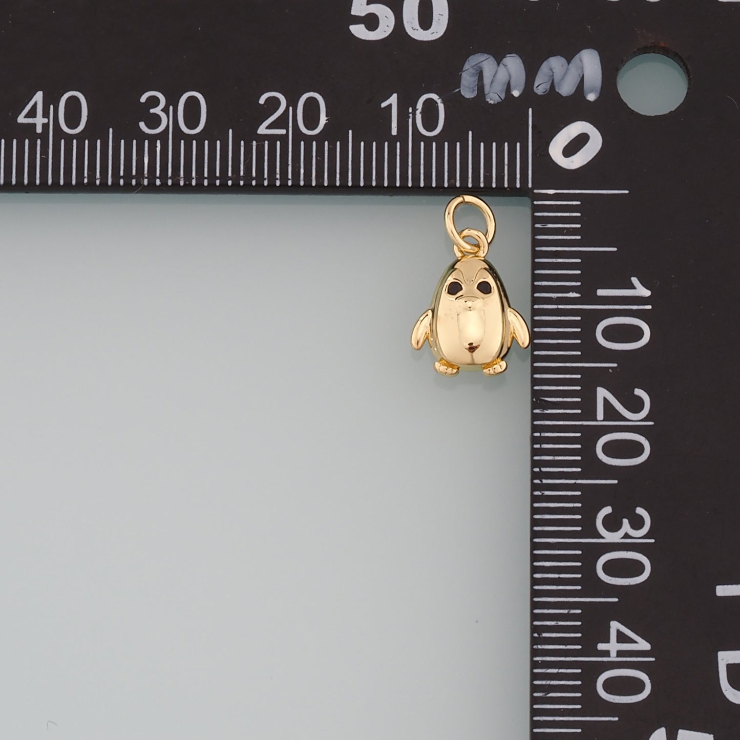 Gold Penguin Charms,18K Gold Filled Penguin Pendant,Animal Charm Bracelet Necklace for DIY Jewelry Making Supply
