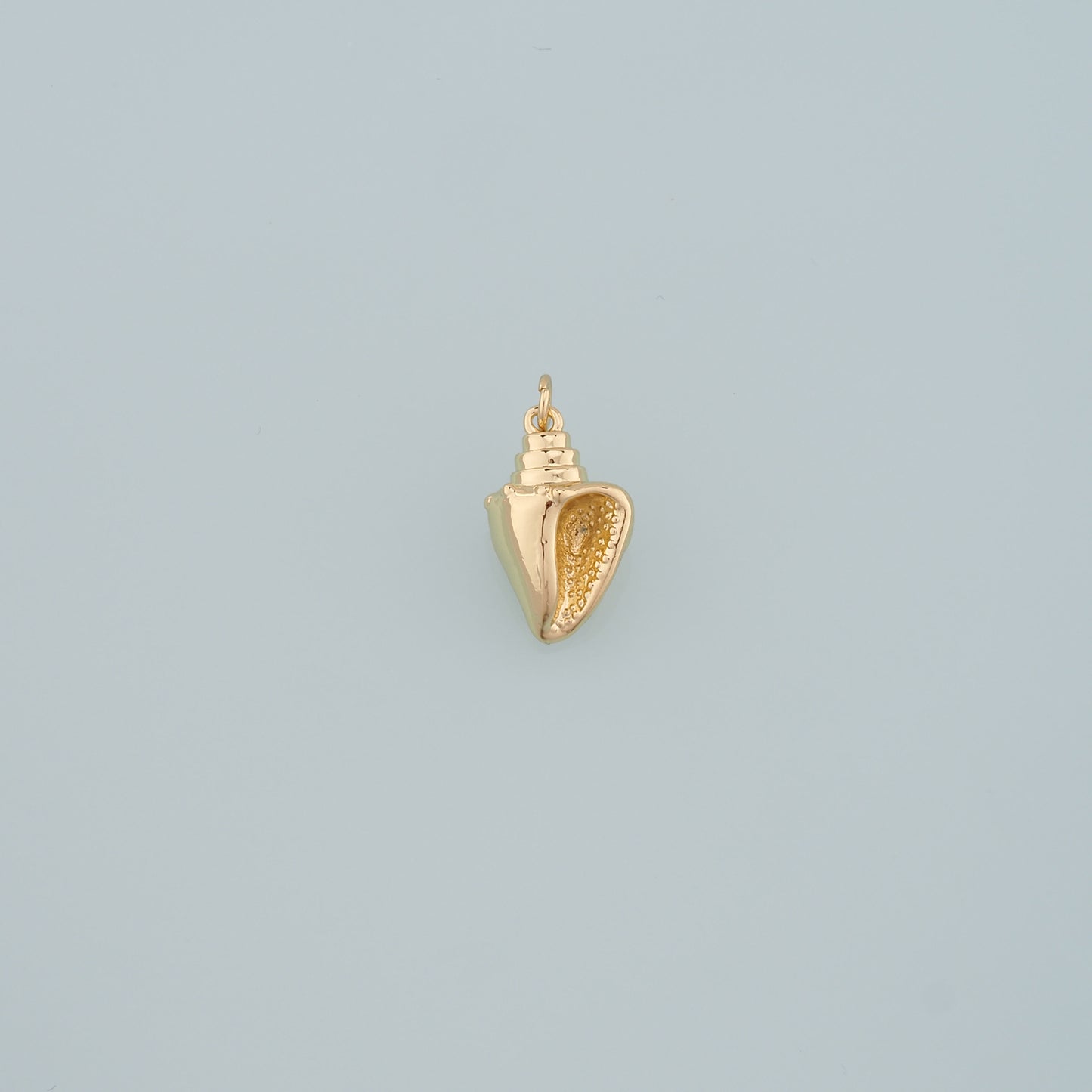Gold Conch Charms,18K Gold Filled Shell Pendant,Conch Shell Charm Bracelet Necklace for DIY Jewelry Making Supply
