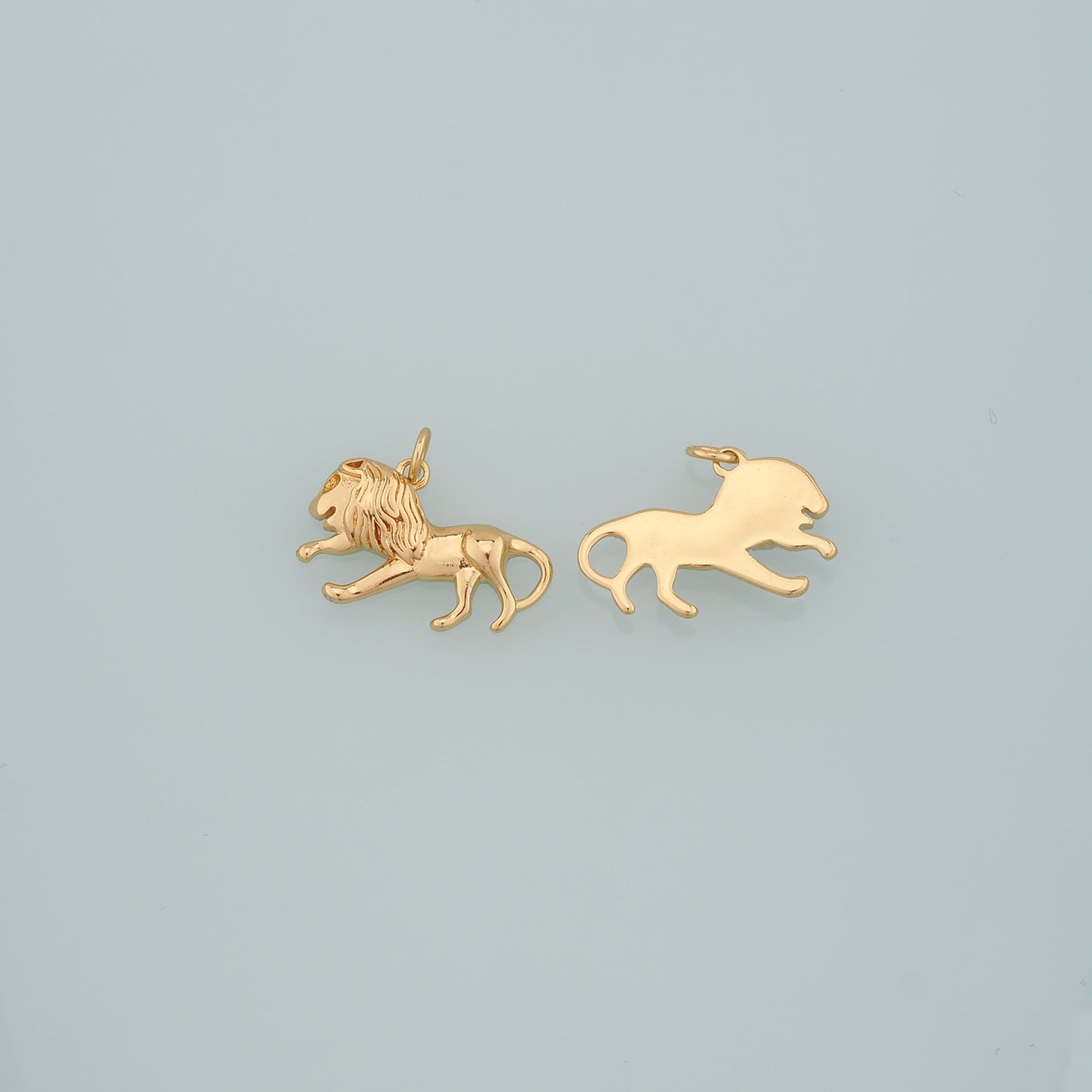 Gold Animal Charms,18K Gold Filled Lion Pendant,Dainy Lion Charm Bracelet Necklace for DIY Jewelry Making Supply