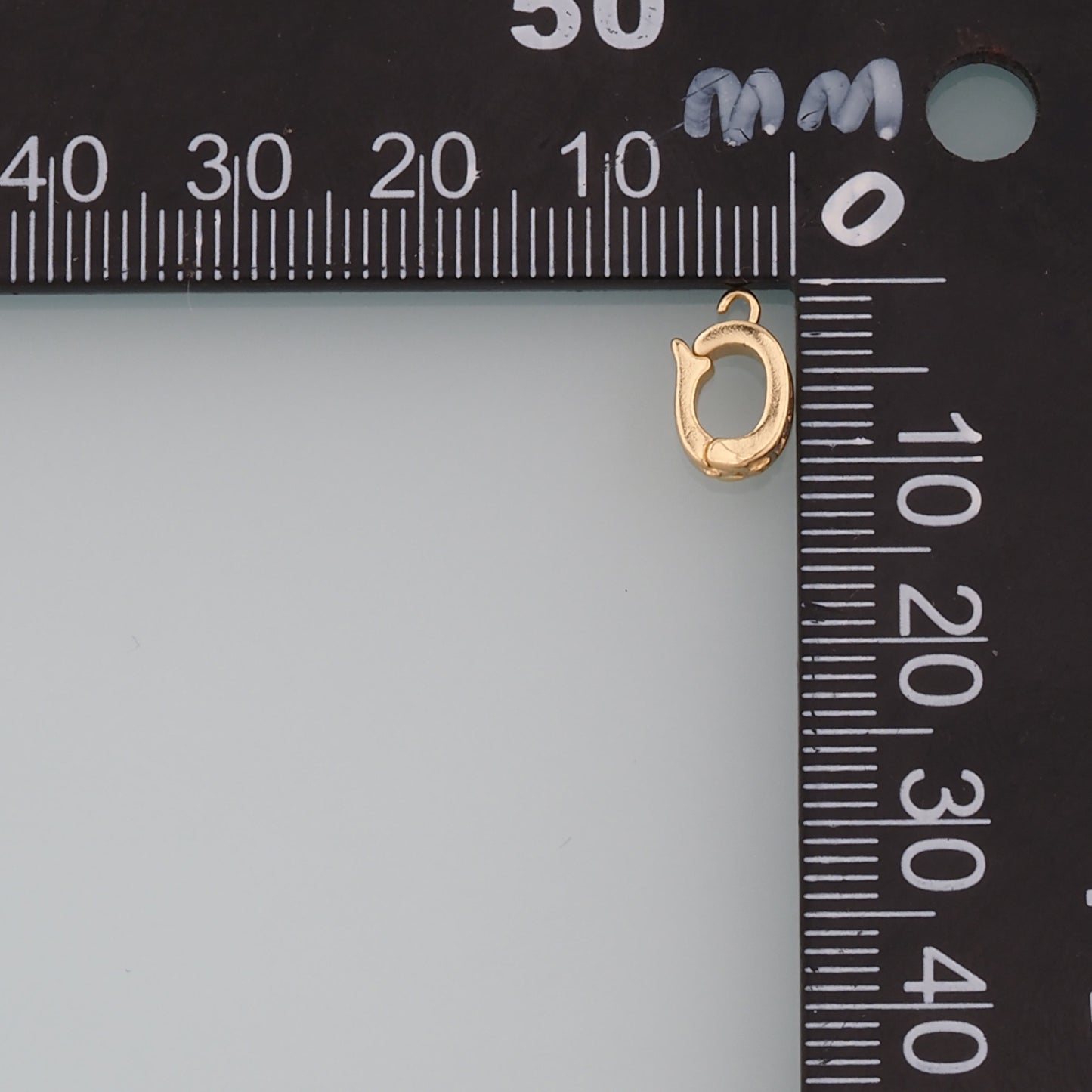 18K Gold Filled Oval Carabiner Clasp,Carabiner Lock Connector,Spring Push Gate for DIY Jewelry Finding Necklace Bracelet