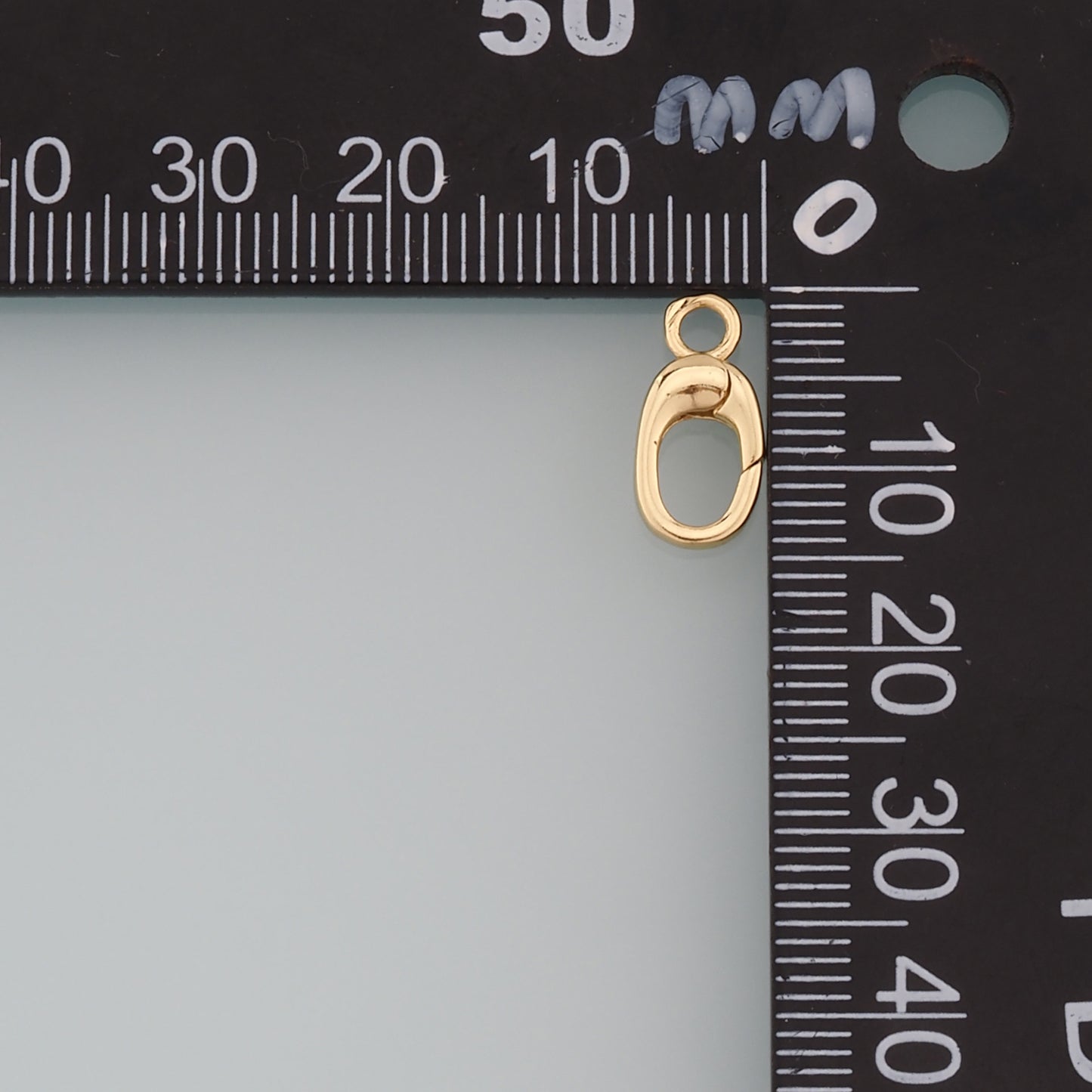 18K Gold Filled Oval Carabiner Clasp,Carabiner Lock Connector,Spring Push Gate for DIY Jewelry Finding Necklace Bracelet