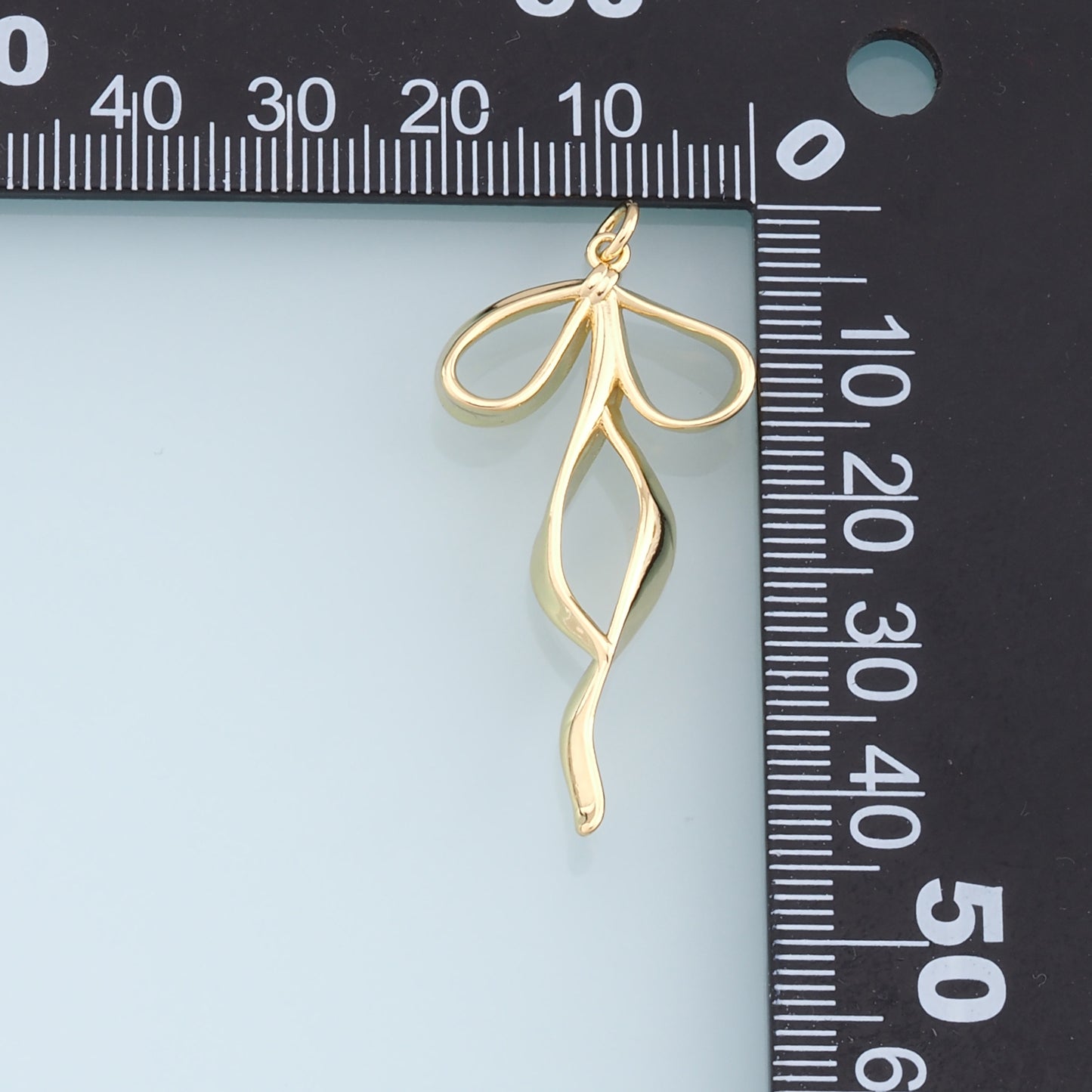 Gold Bow Charms,18K Gold Filled Bow Pendant,Bow Tie Charm Bracelet Necklace for DIY Jewelry Making Supply