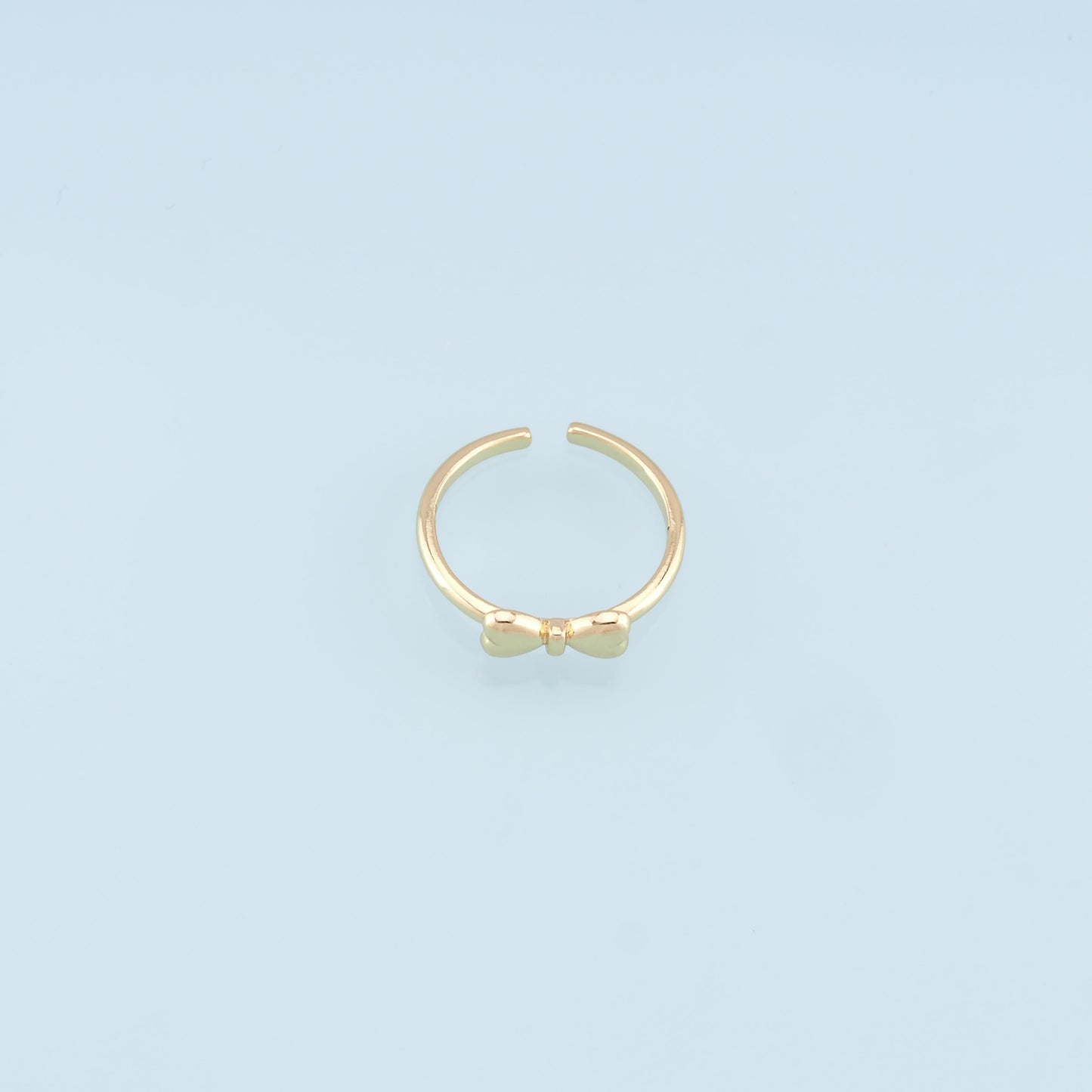 Gold Bow Ring,18K Gold Filled Minimalist Bow Ring,Classic Little Bow jewelry