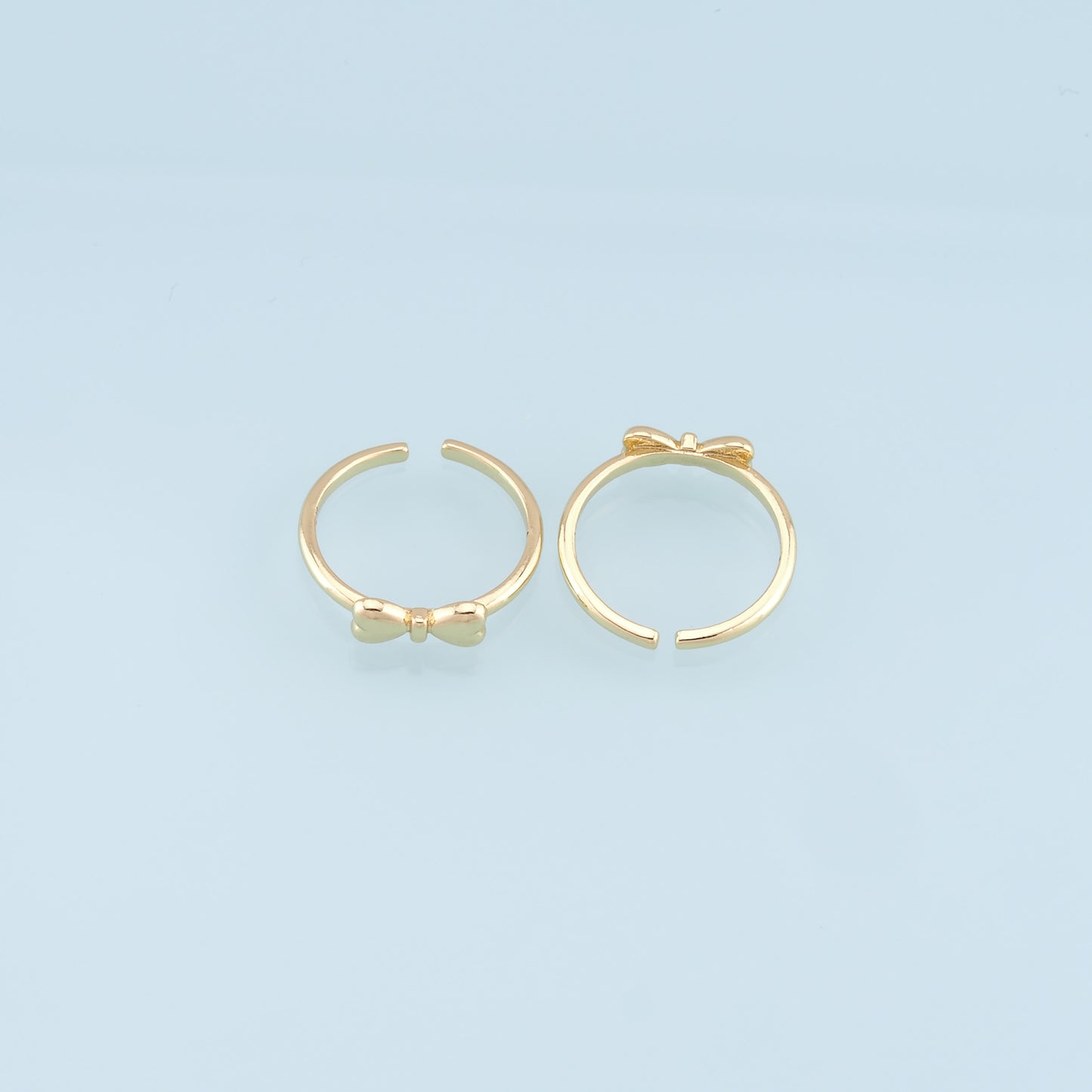Gold Bow Ring,18K Gold Filled Minimalist Bow Ring,Classic Little Bow jewelry