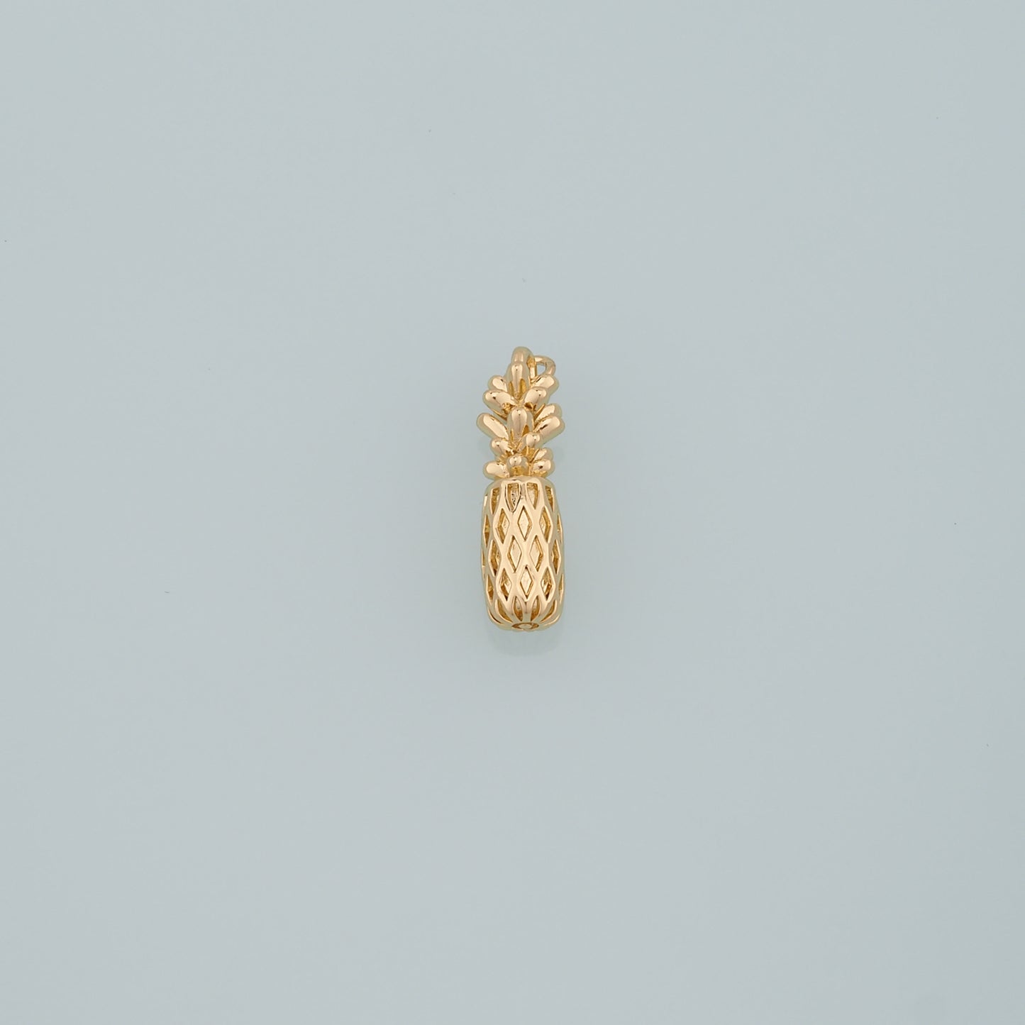 Gold Pineapple Charms,18K Gold Filled Pineapple Pendant,Fruit Charm Bracelet Necklace for DIY Jewelry Making Supply
