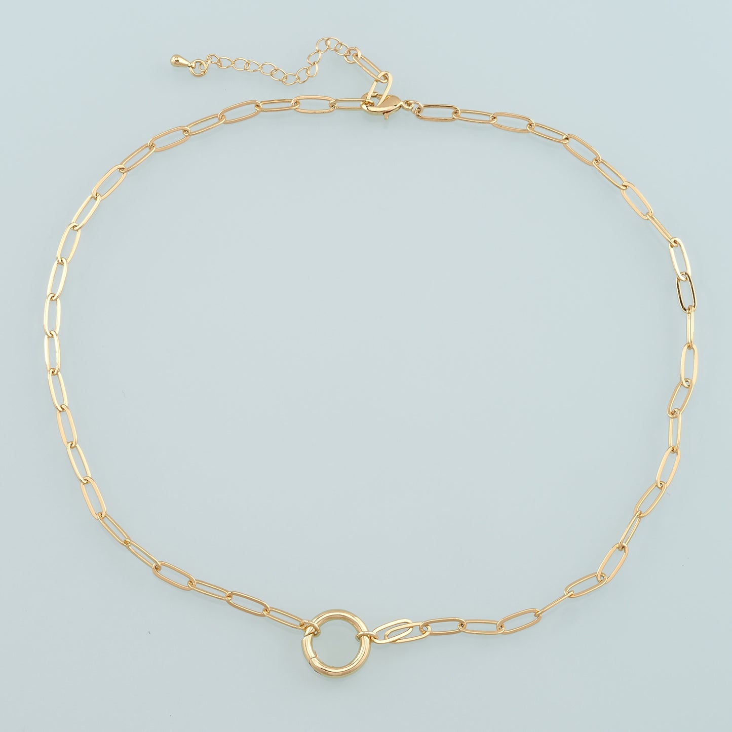 Gold Oval Chain,18K Gold Filled Paper Clip for Necklace Bracelet DIY Jewelry Making Supply
