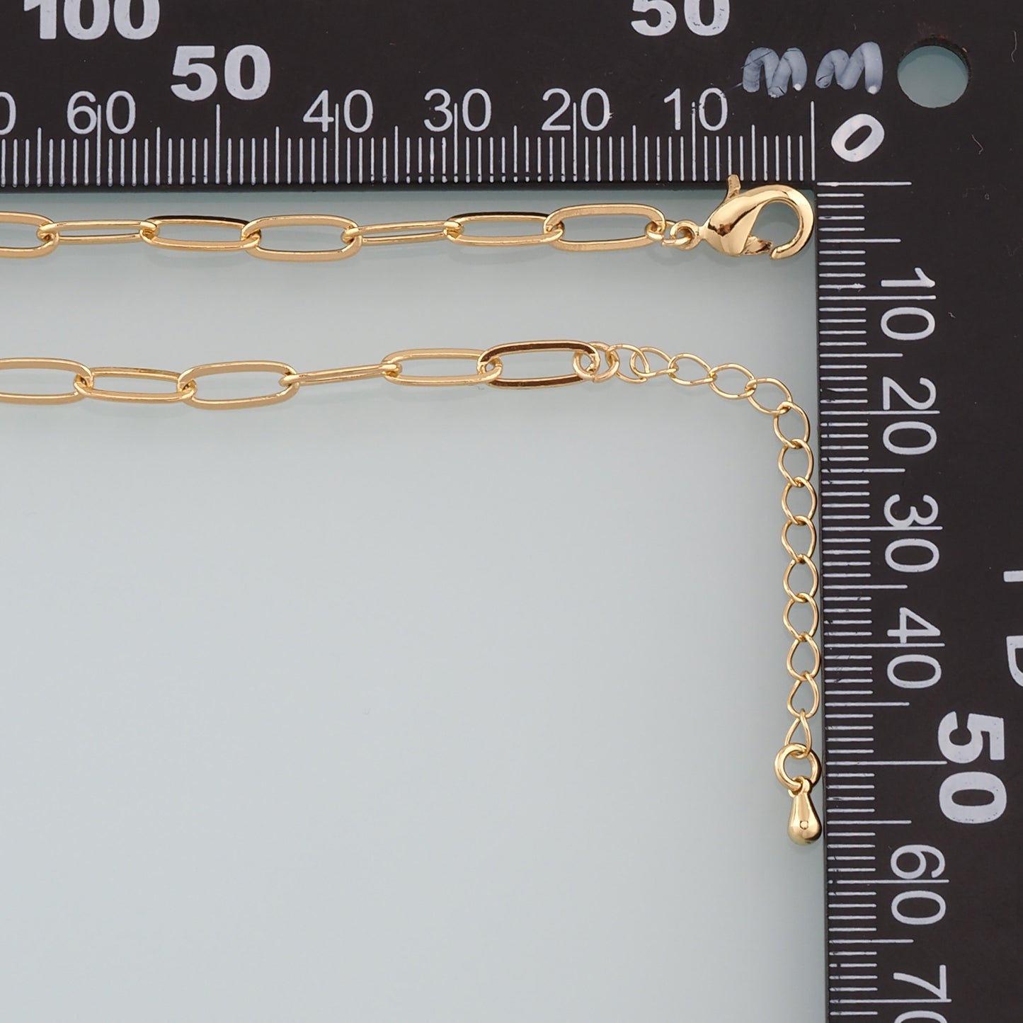 Gold Oval Chain,18K Gold Filled Paper Clip for Necklace Bracelet DIY Jewelry Making Supply